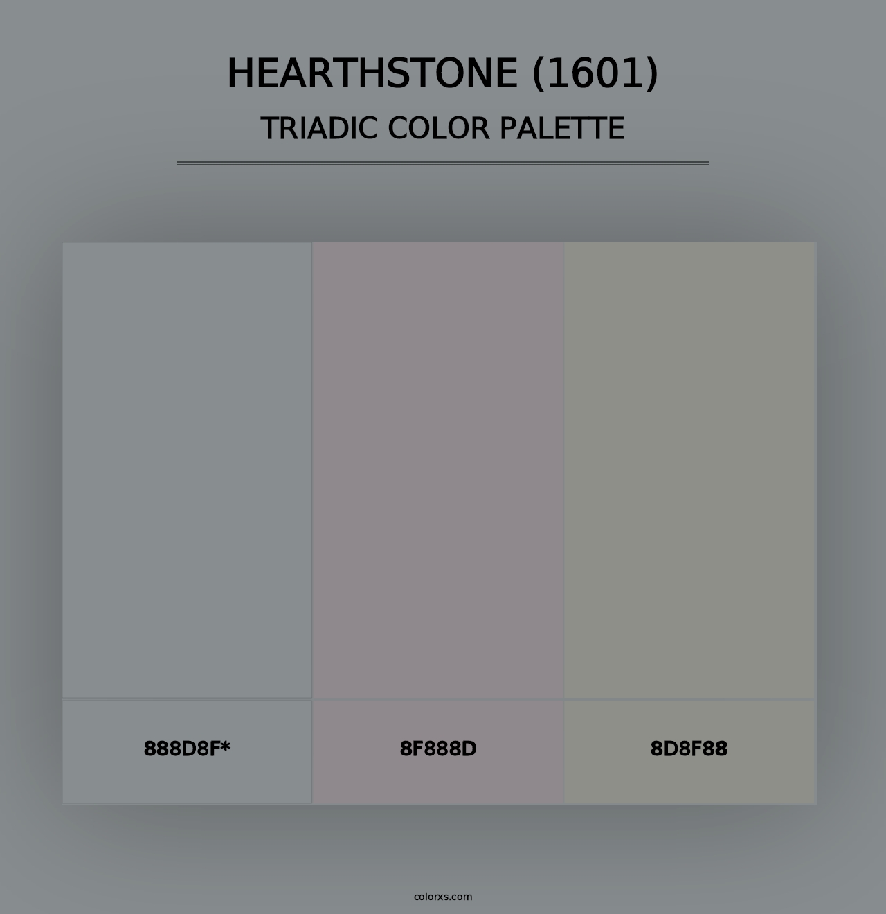 Hearthstone (1601) - Triadic Color Palette