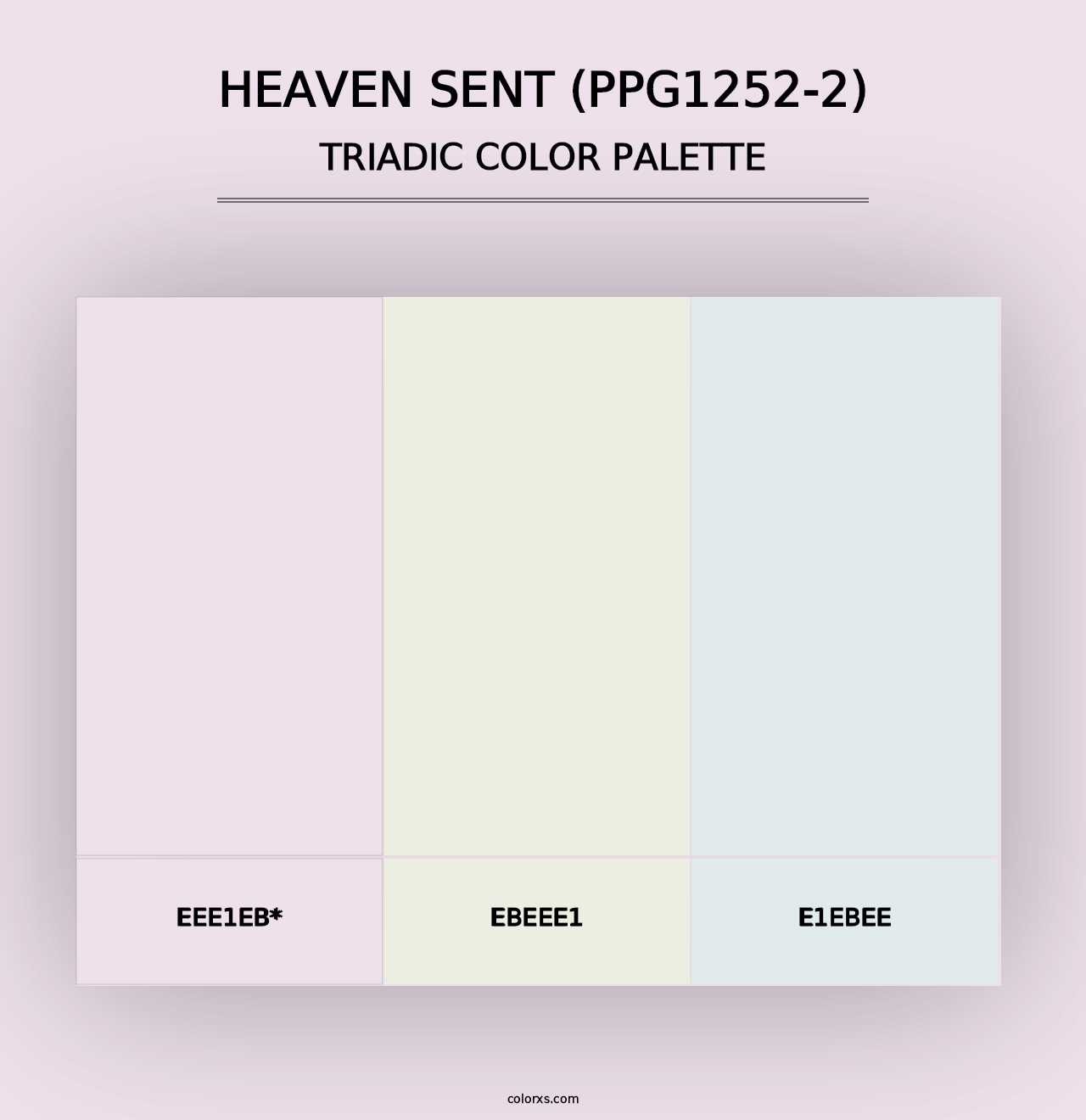 Heaven Sent (PPG1252-2) - Triadic Color Palette