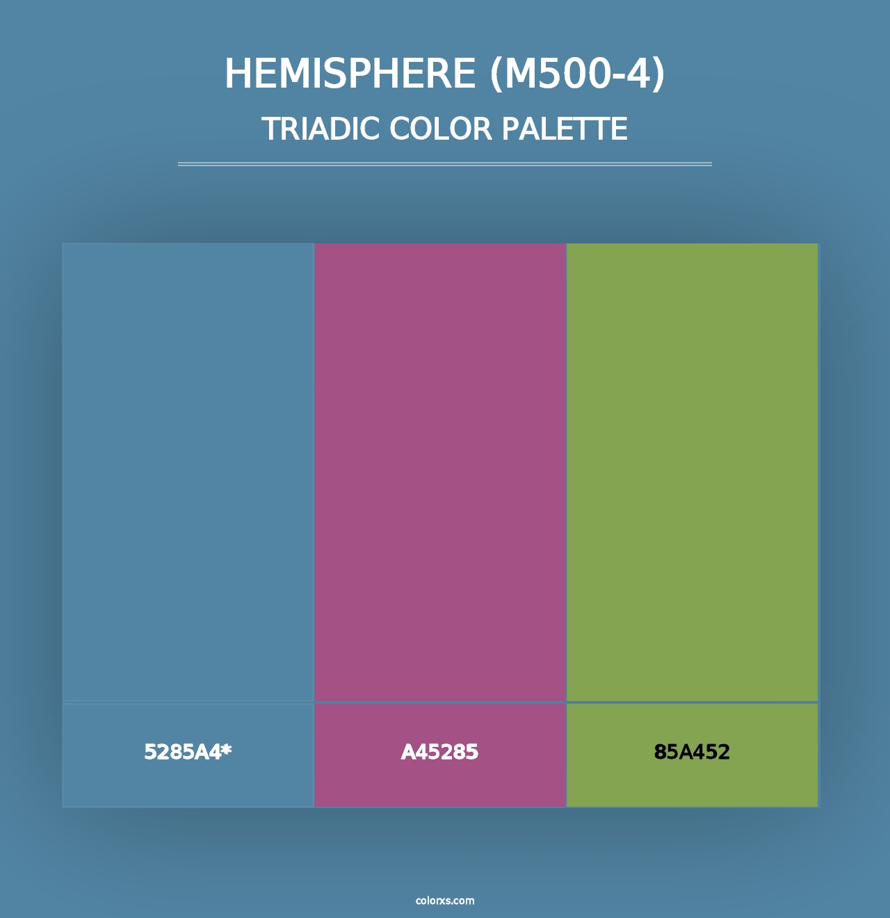 Hemisphere (M500-4) - Triadic Color Palette