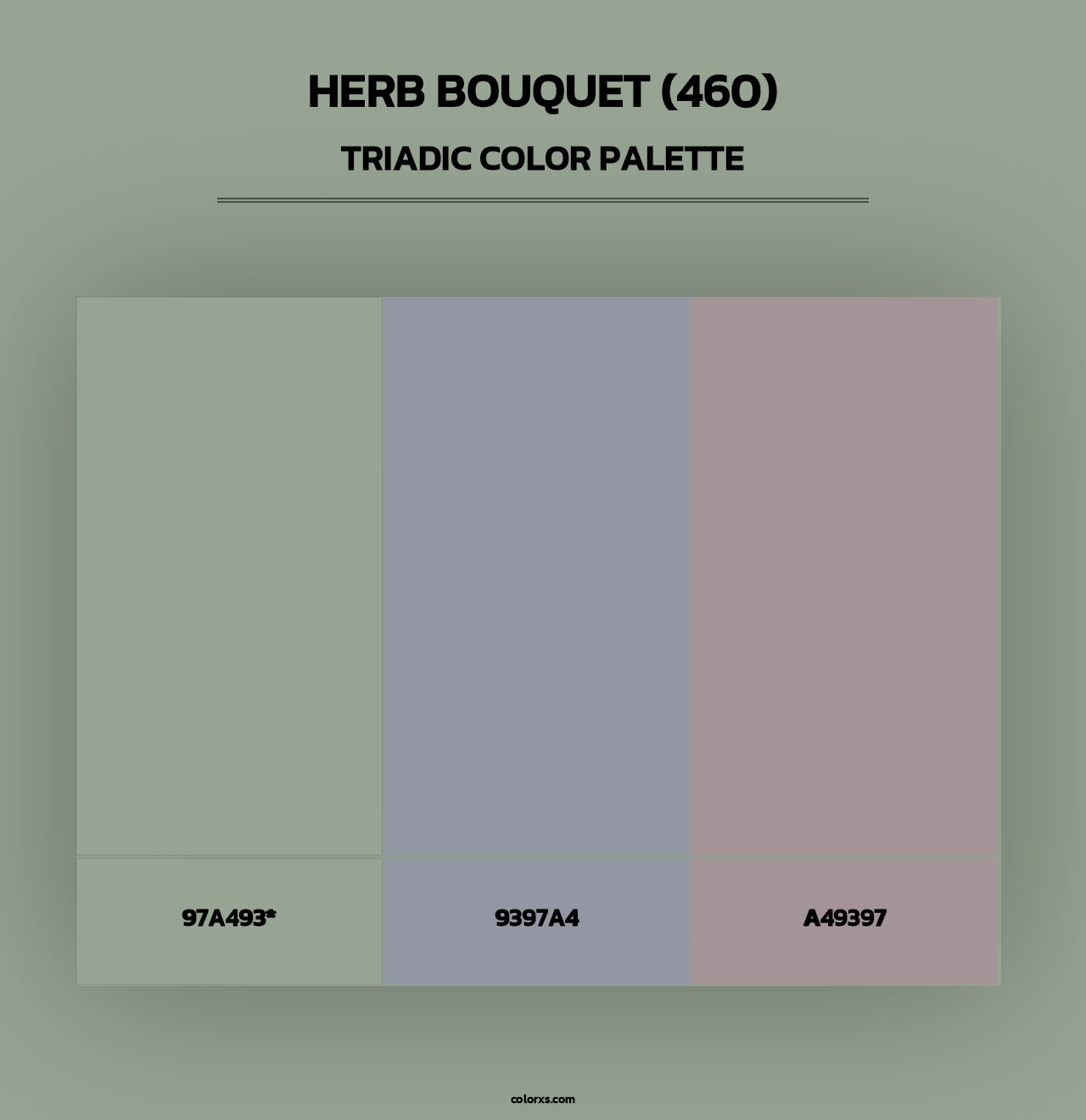 Herb Bouquet (460) - Triadic Color Palette