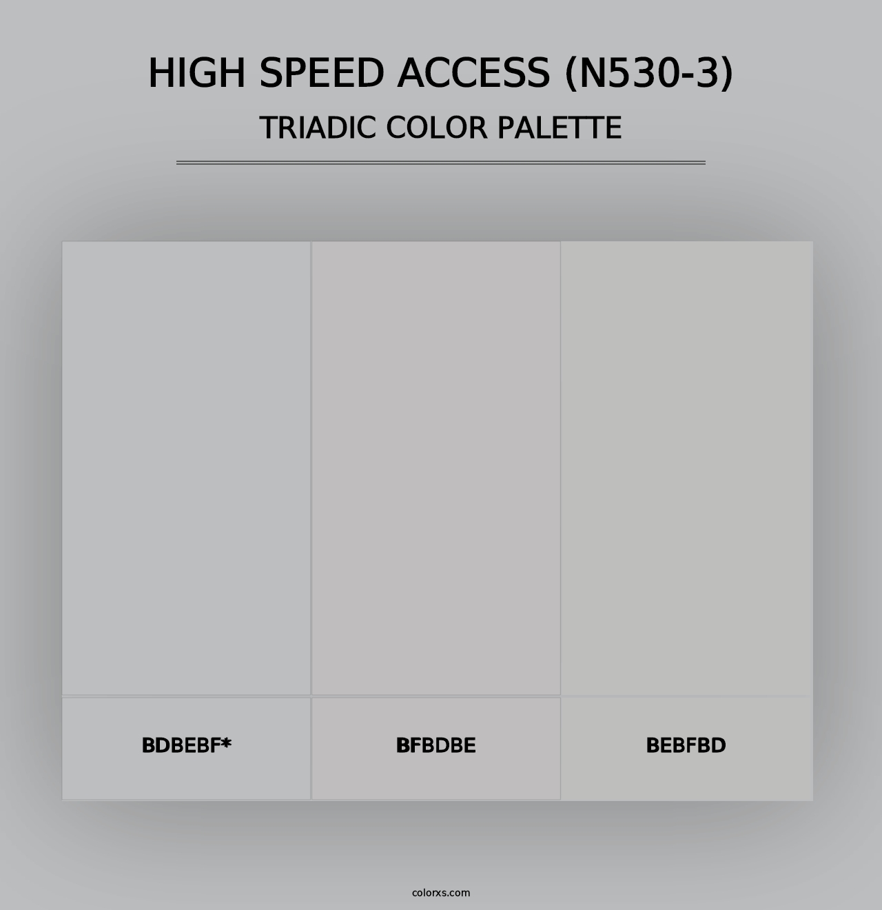 High Speed Access (N530-3) - Triadic Color Palette