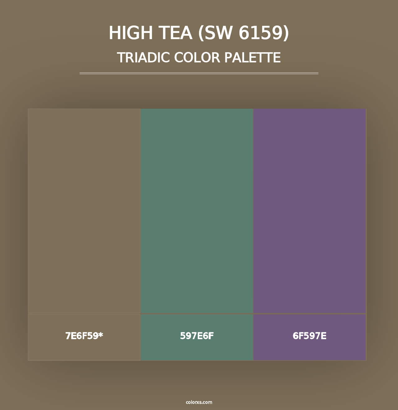 High Tea (SW 6159) - Triadic Color Palette