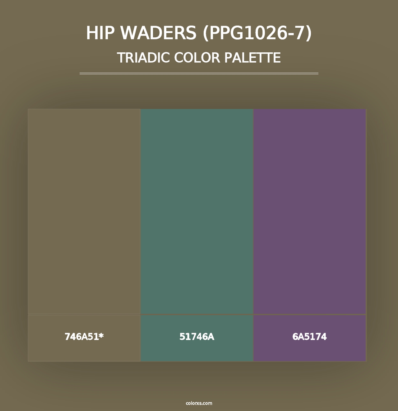 Hip Waders (PPG1026-7) - Triadic Color Palette