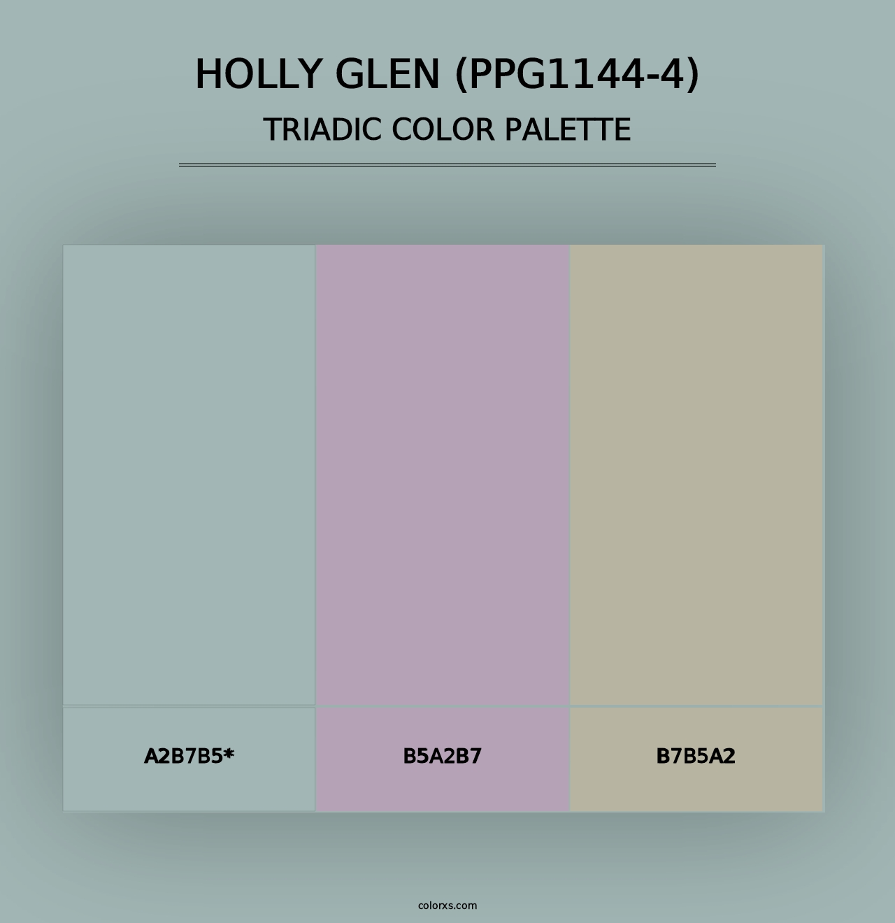 Holly Glen (PPG1144-4) - Triadic Color Palette