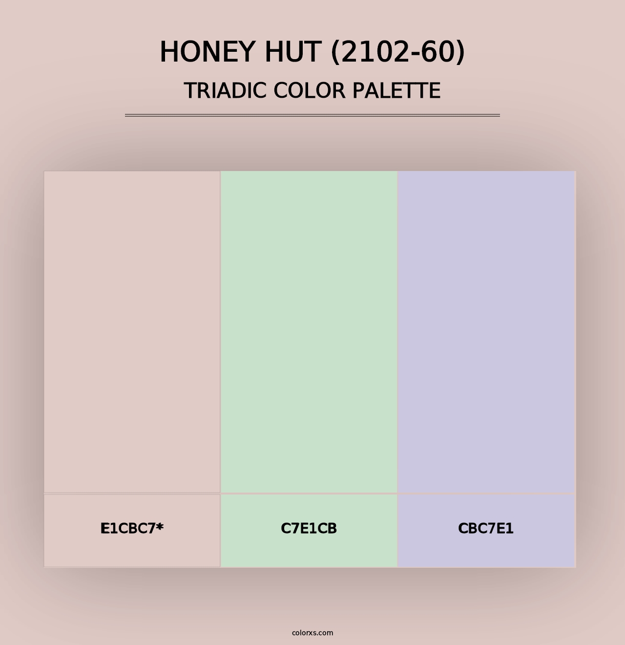 Honey Hut (2102-60) - Triadic Color Palette