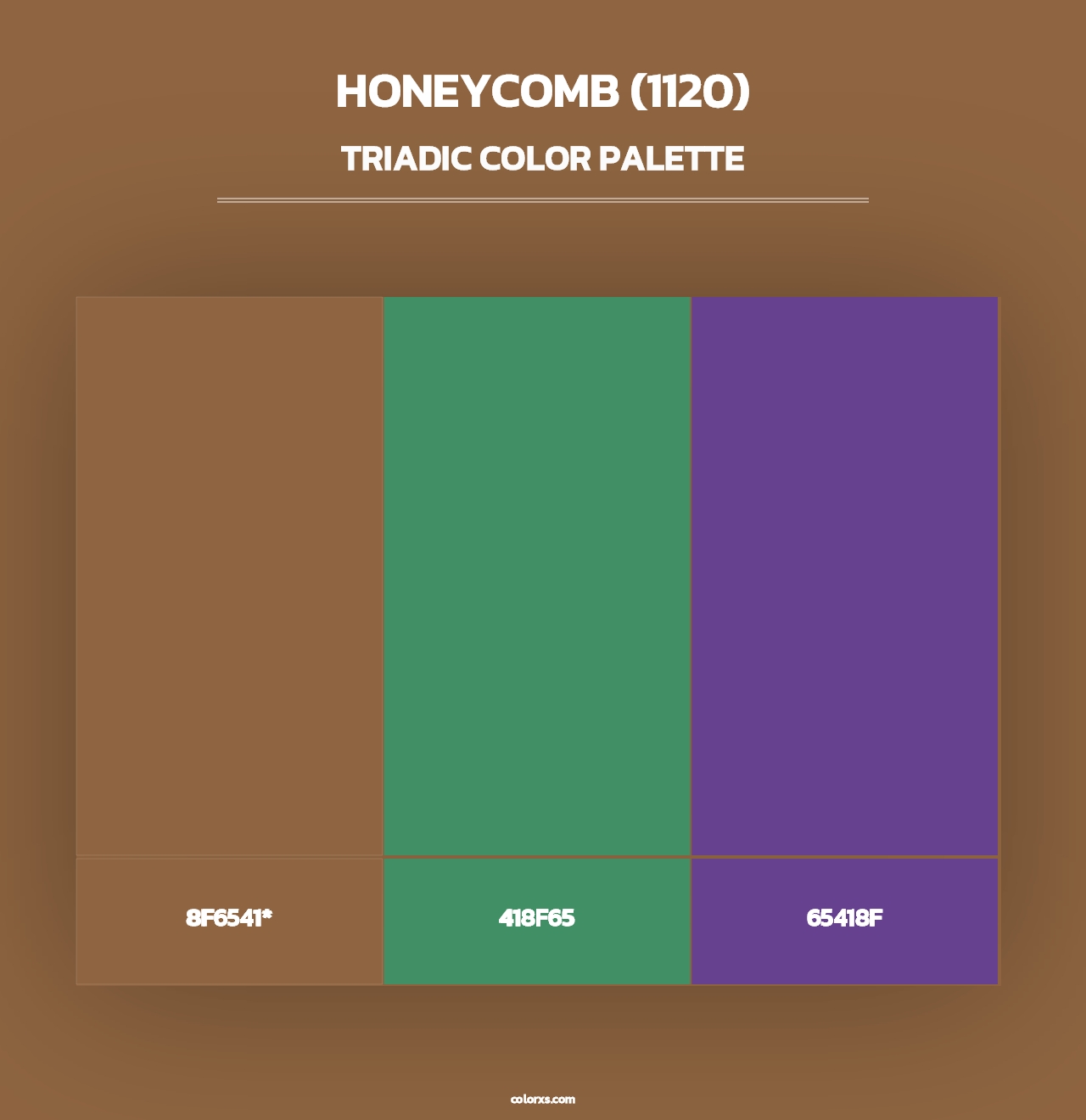 Honeycomb (1120) - Triadic Color Palette