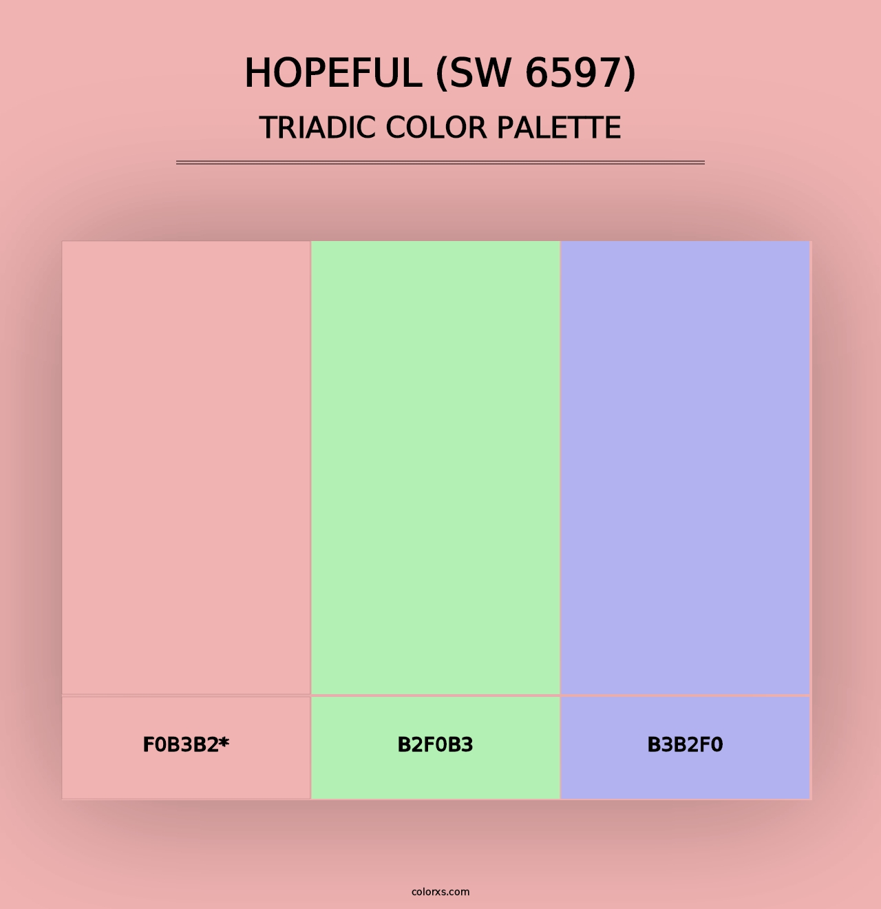 Hopeful (SW 6597) - Triadic Color Palette