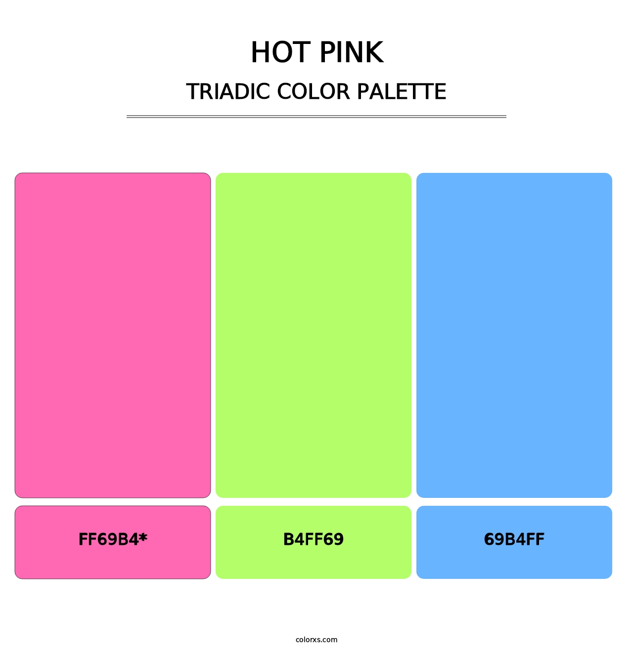 Hot Pink - Triadic Color Palette