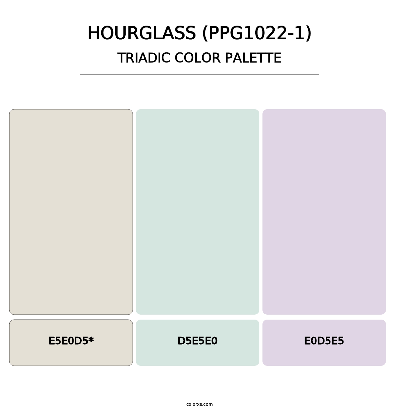 Hourglass (PPG1022-1) - Triadic Color Palette