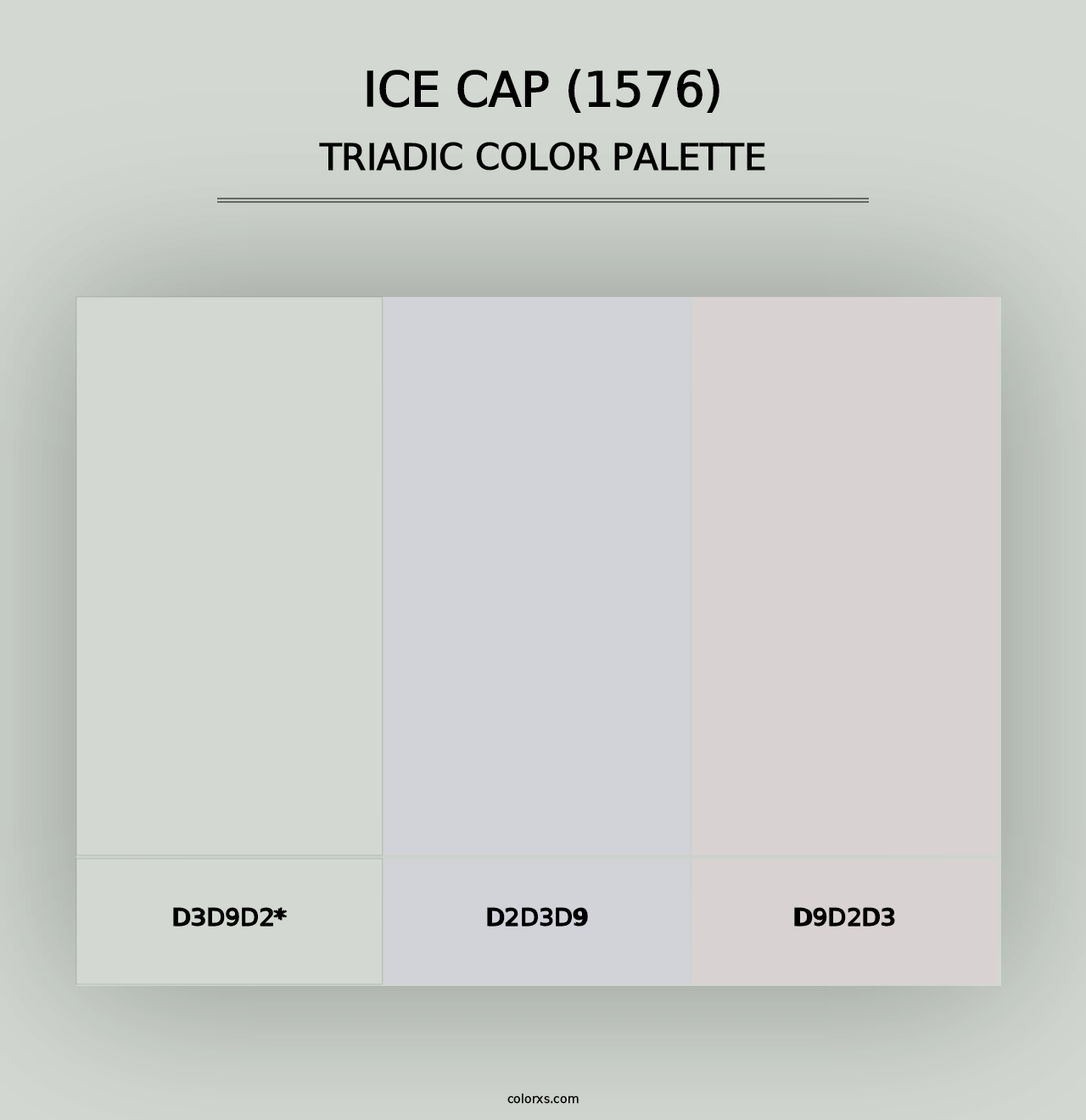 Ice Cap (1576) - Triadic Color Palette