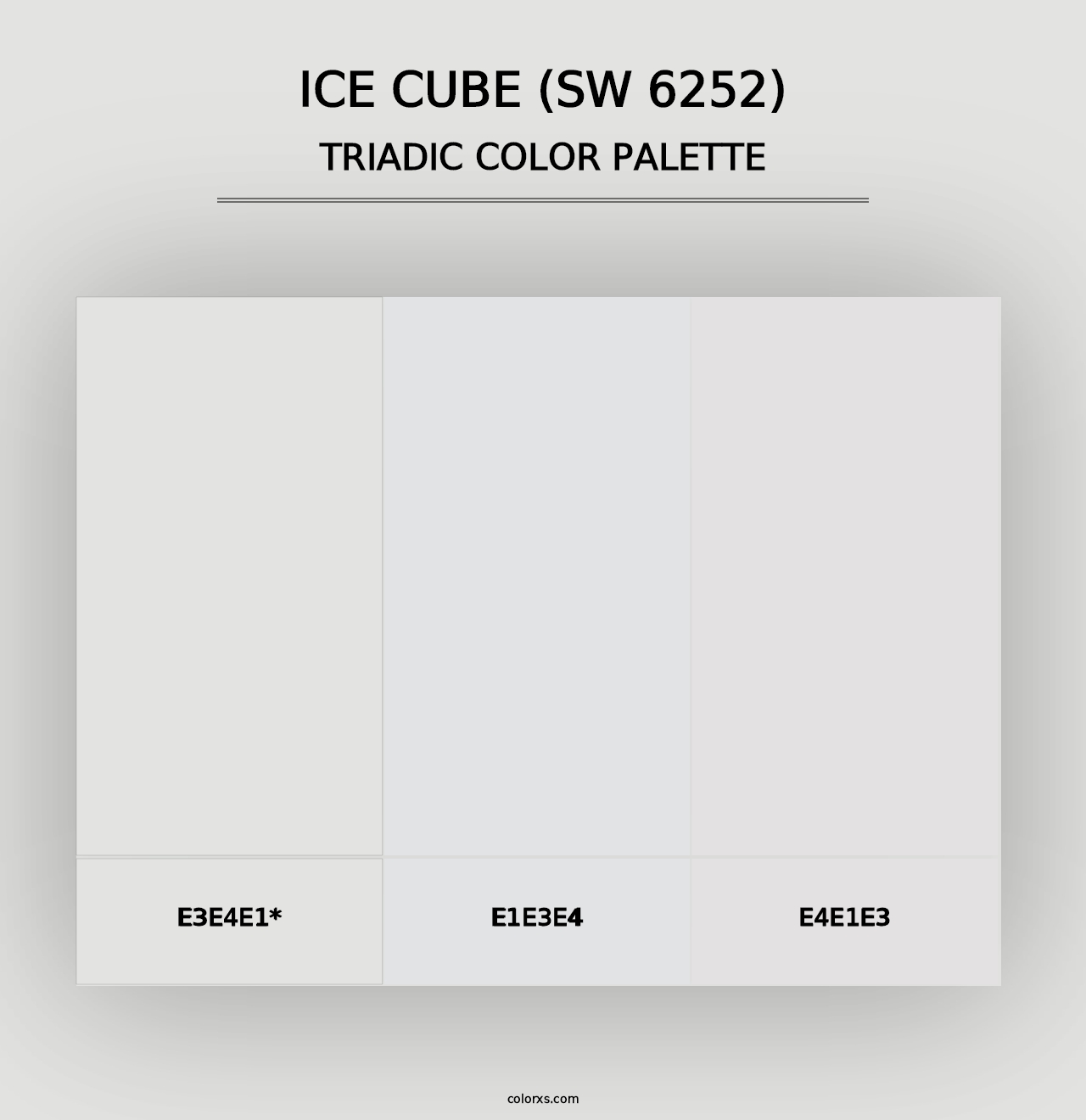 Ice Cube (SW 6252) - Triadic Color Palette