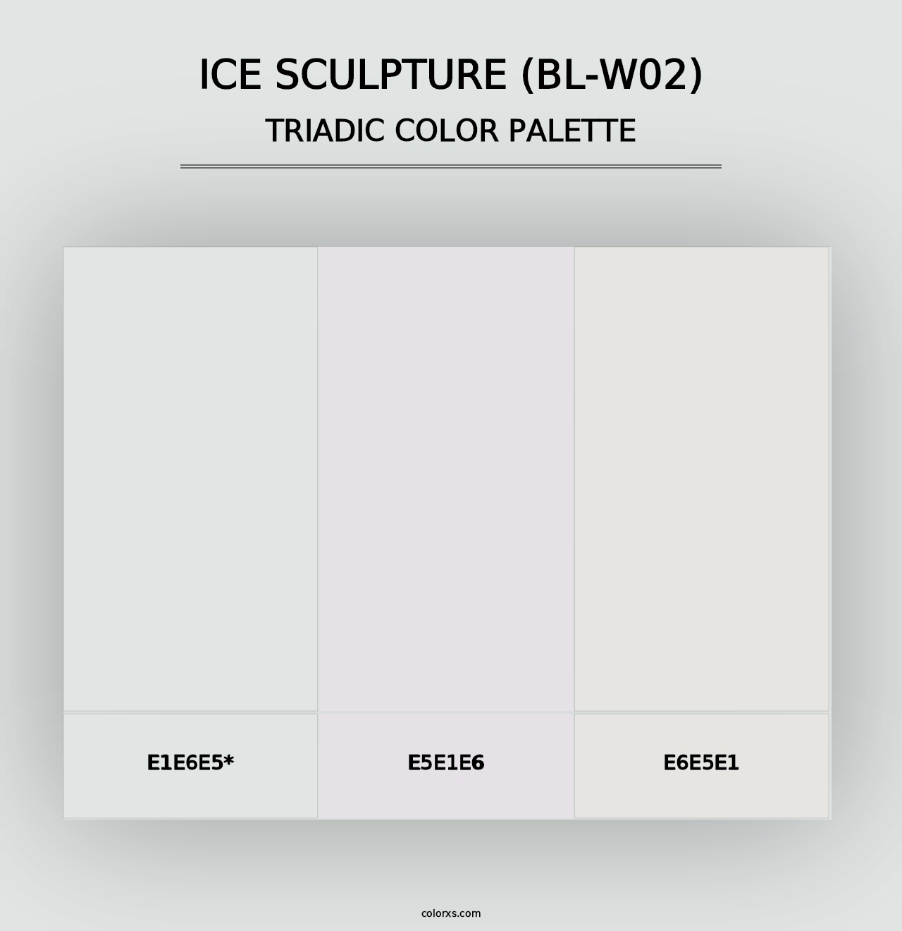 Ice Sculpture (BL-W02) - Triadic Color Palette