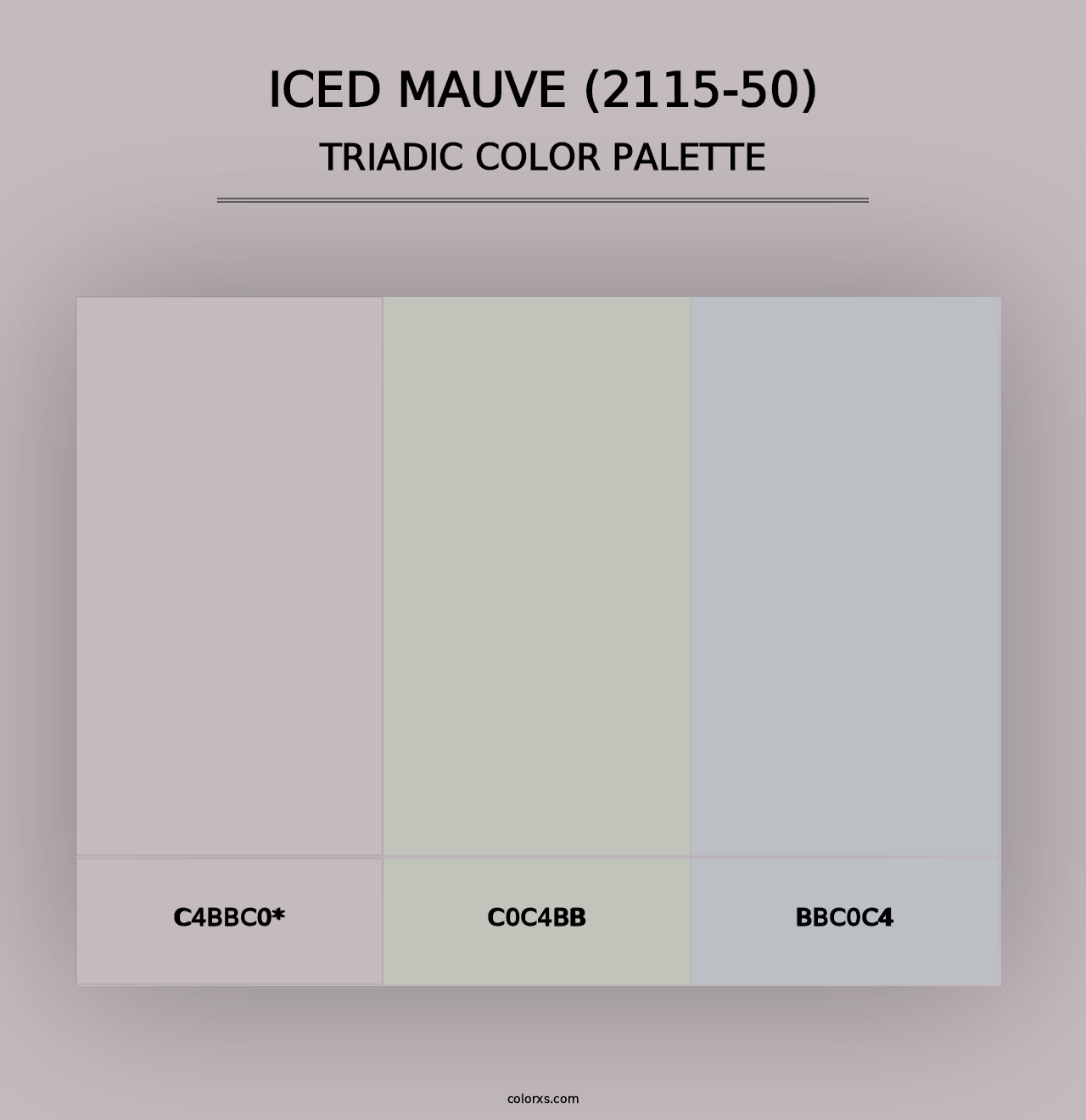 Iced Mauve (2115-50) - Triadic Color Palette