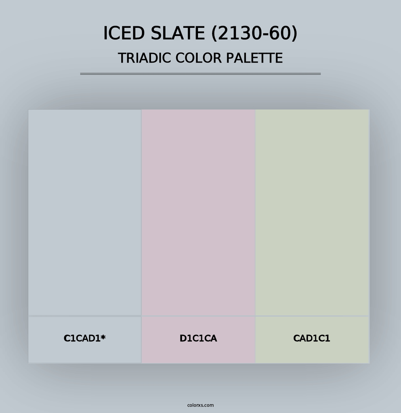 Iced Slate (2130-60) - Triadic Color Palette