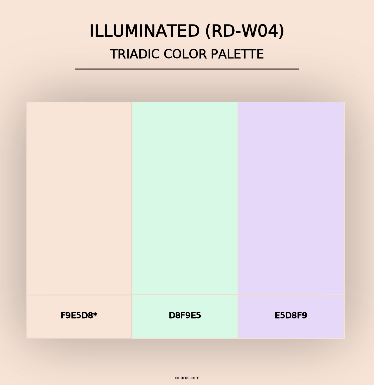 Illuminated (RD-W04) - Triadic Color Palette