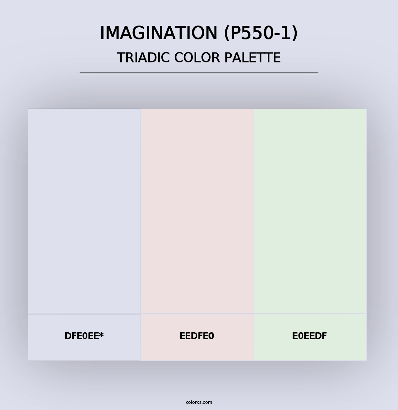 Imagination (P550-1) - Triadic Color Palette