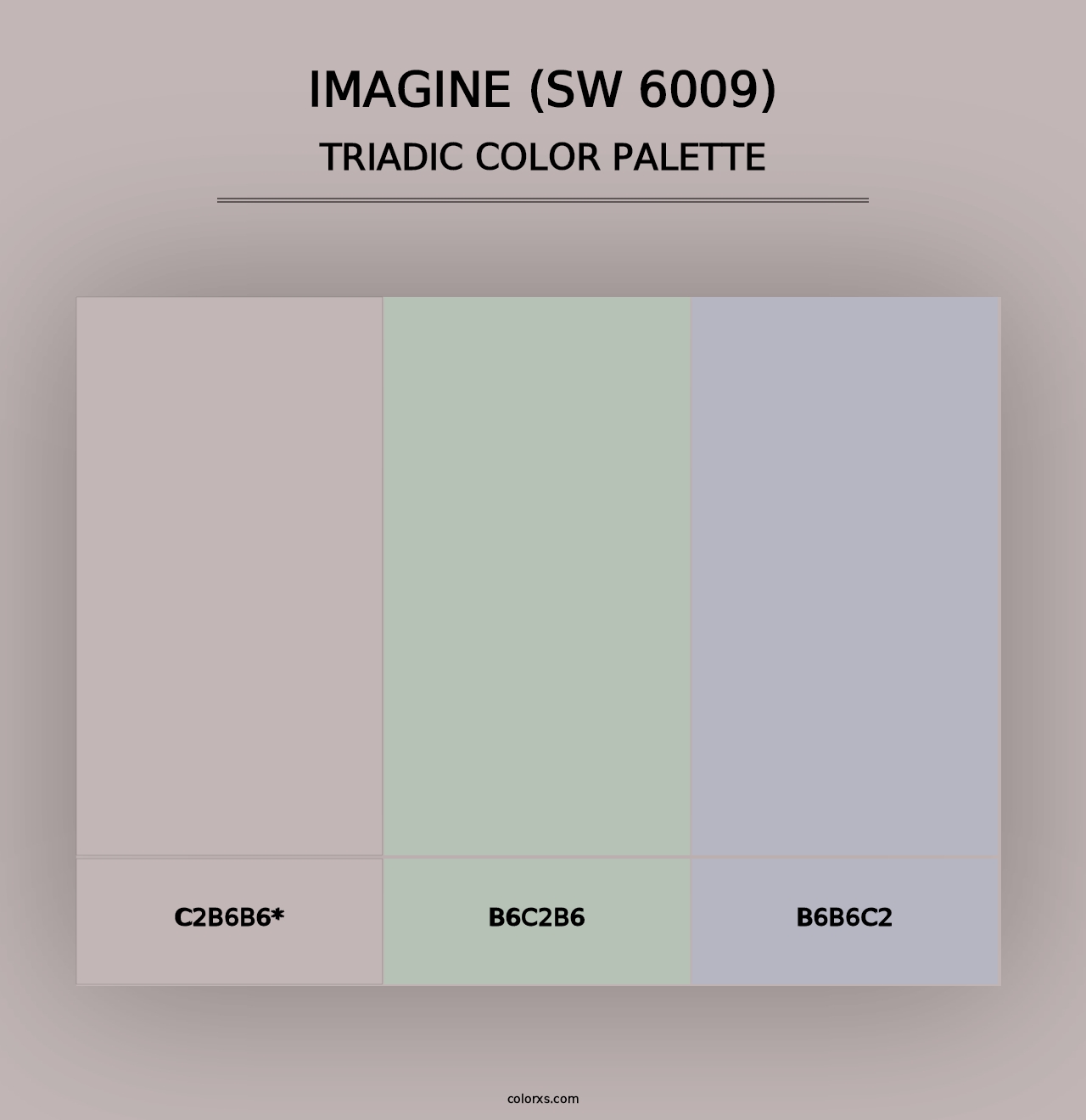 Imagine (SW 6009) - Triadic Color Palette