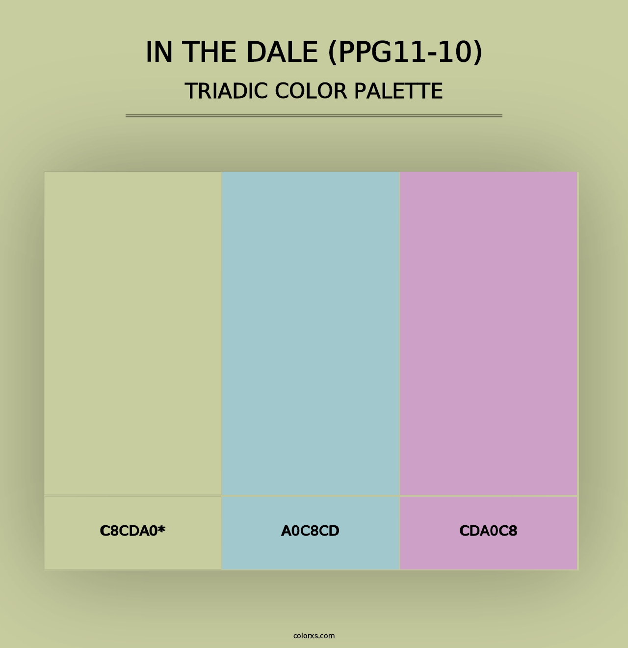 In The Dale (PPG11-10) - Triadic Color Palette