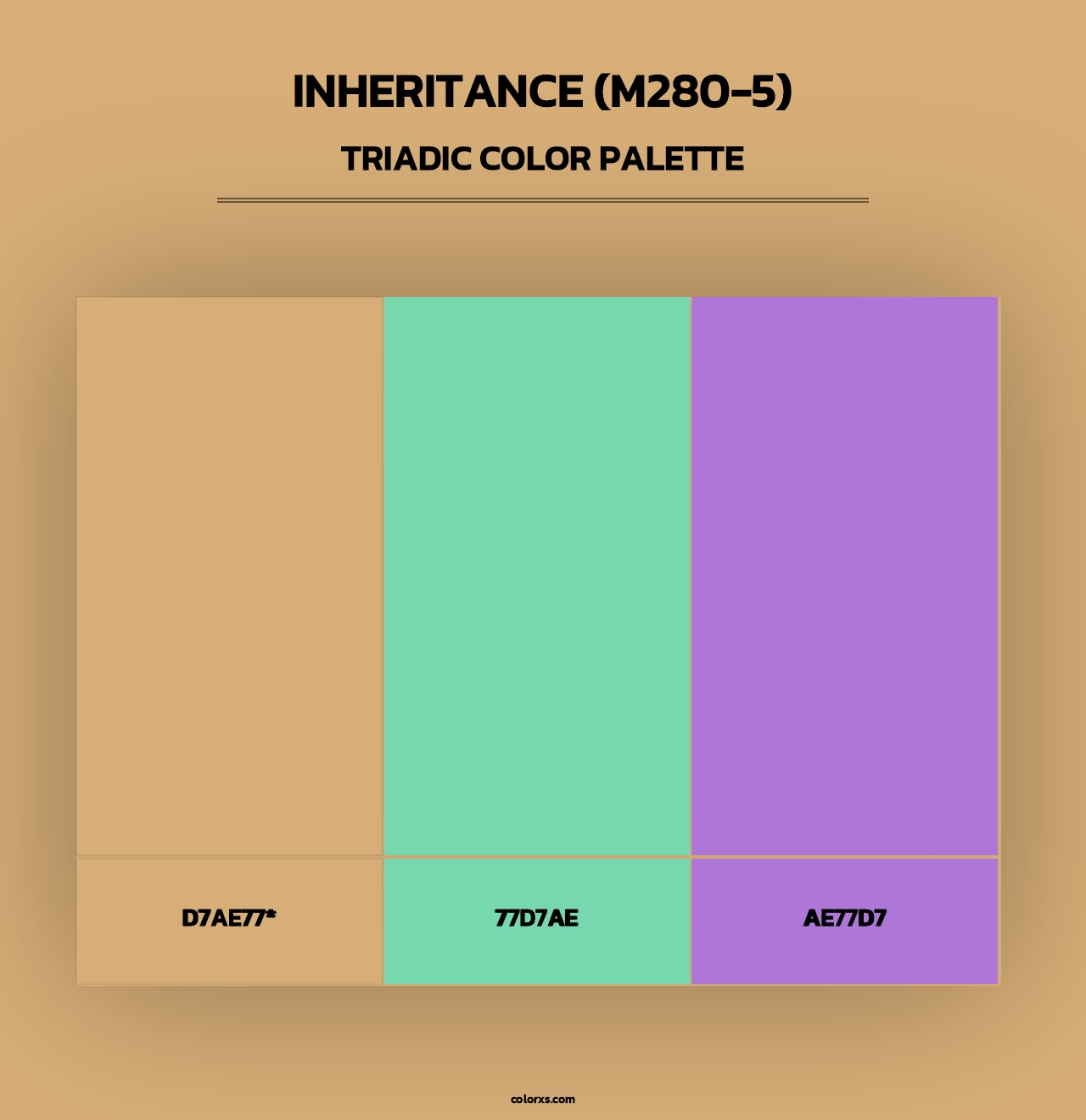 Inheritance (M280-5) - Triadic Color Palette