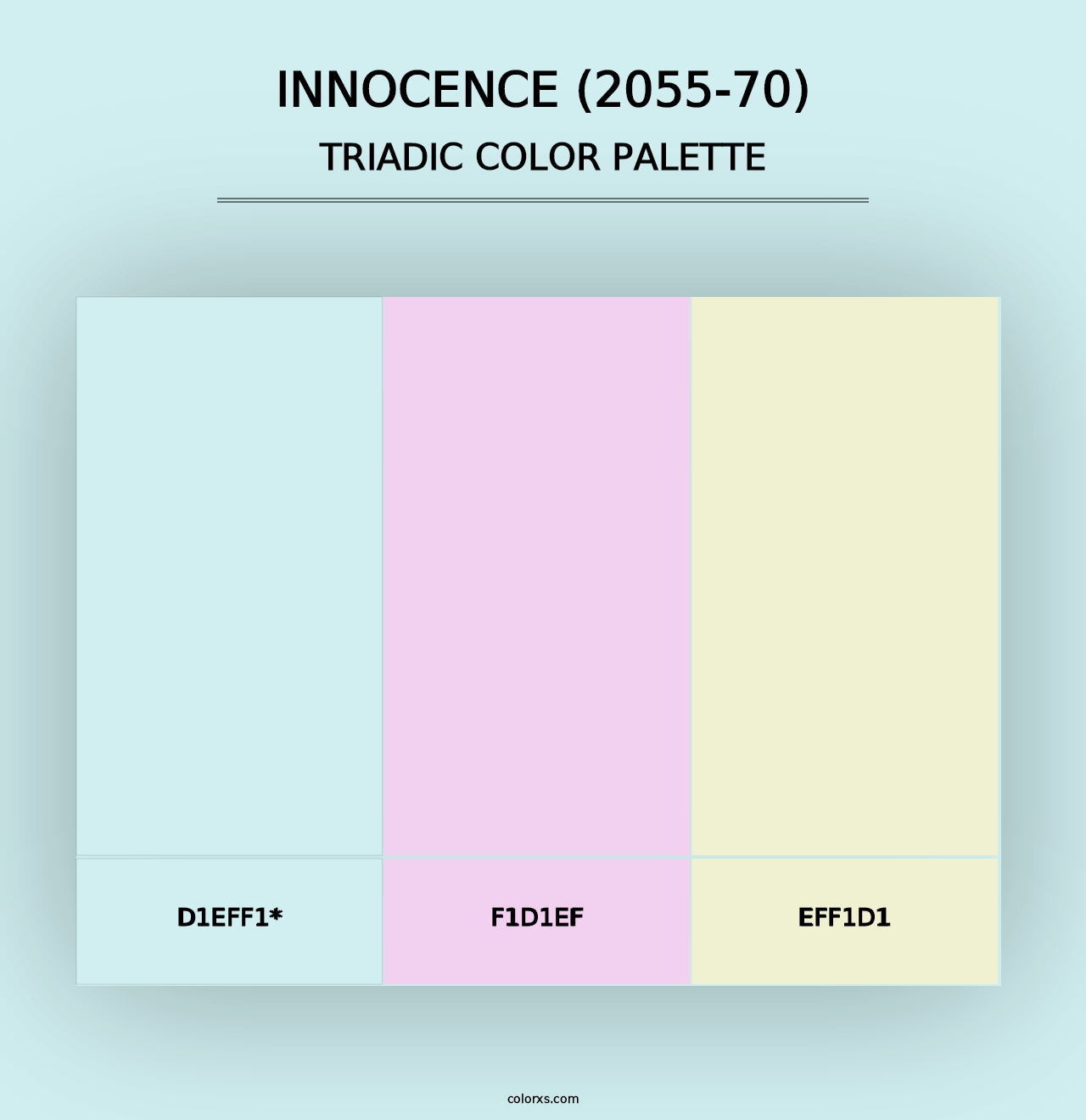 Innocence (2055-70) - Triadic Color Palette