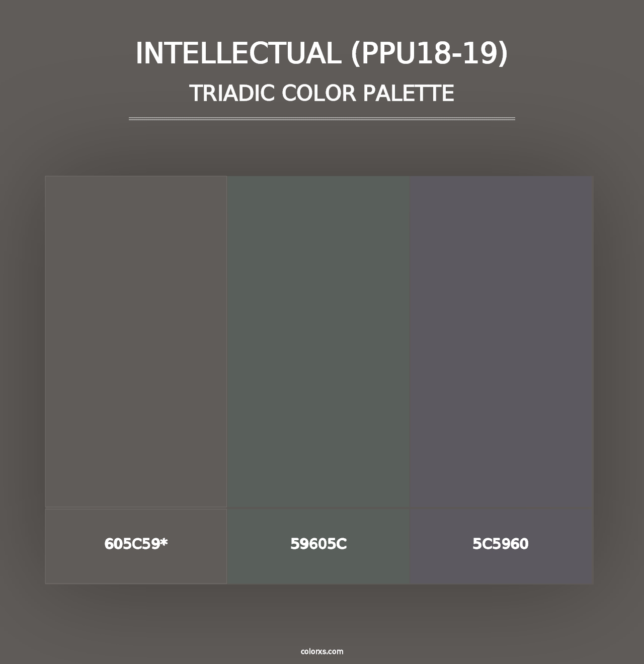 Intellectual (PPU18-19) - Triadic Color Palette