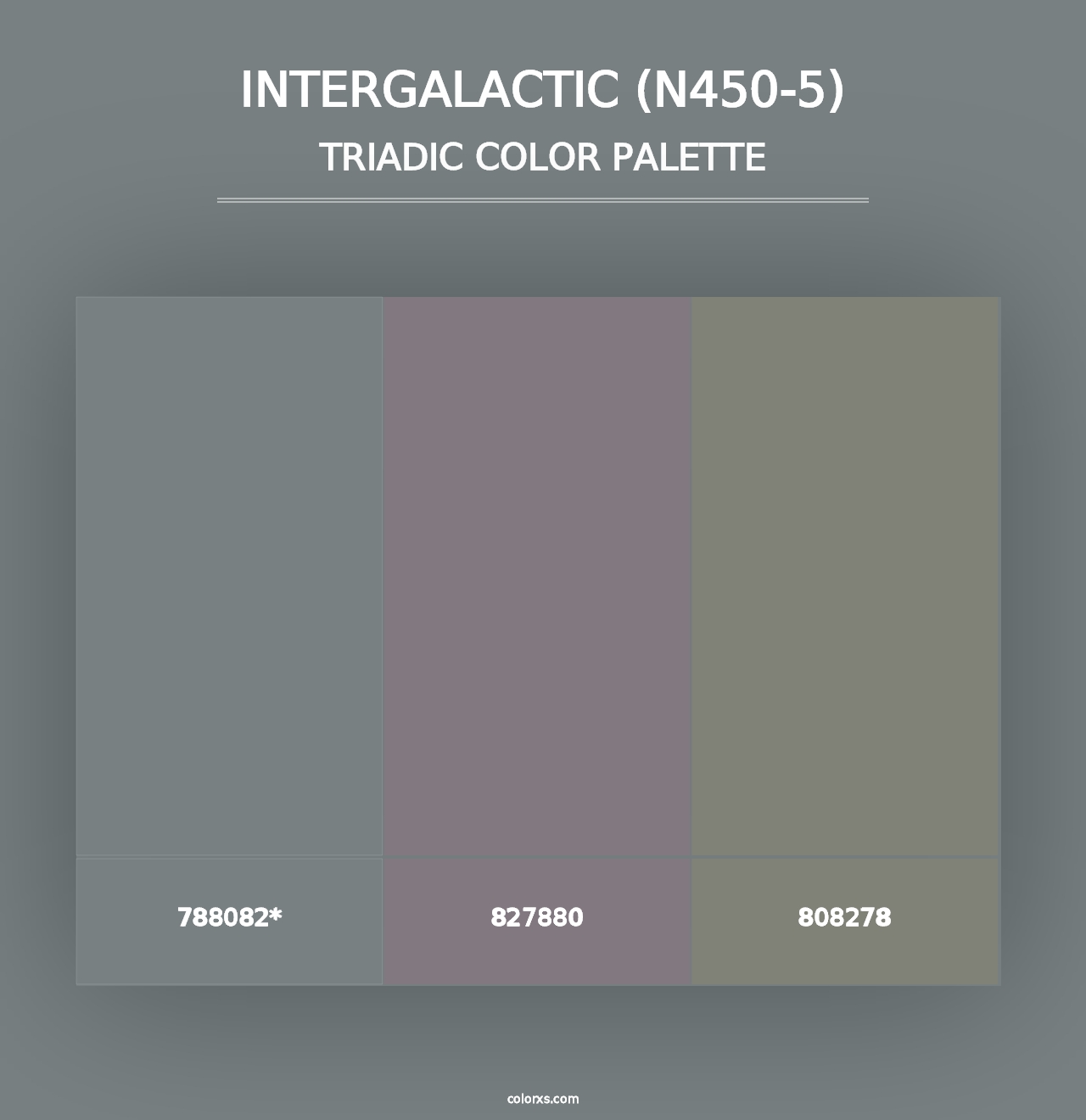 Intergalactic (N450-5) - Triadic Color Palette