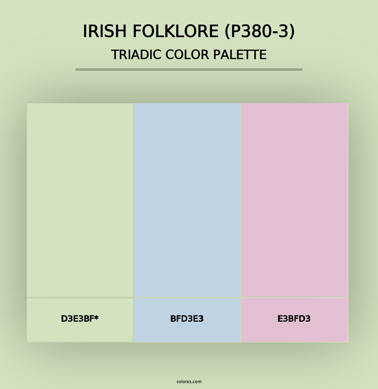 Irish Folklore (P380-3) - Triadic Color Palette