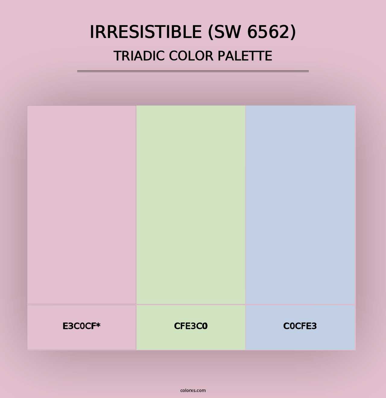 Irresistible (SW 6562) - Triadic Color Palette