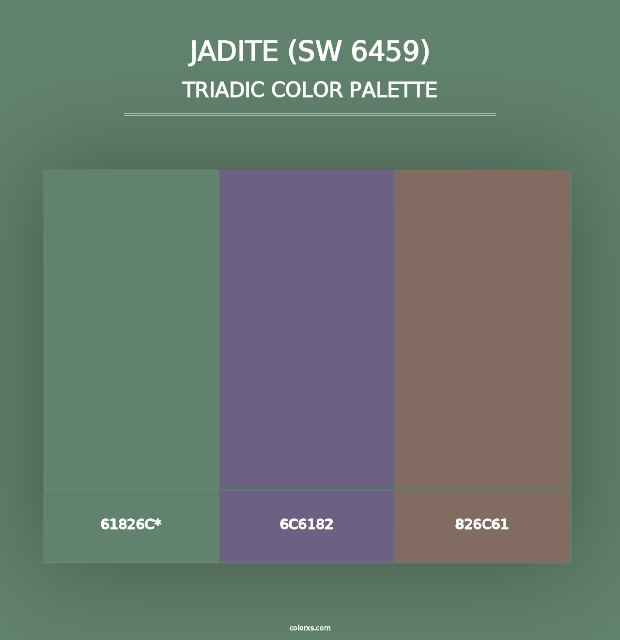 Jadite (SW 6459) - Triadic Color Palette