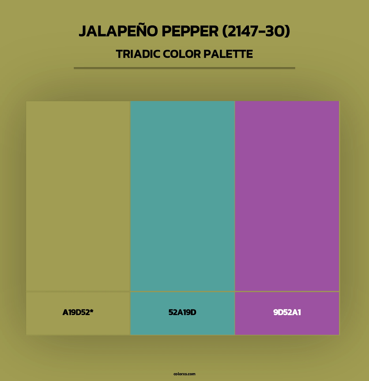 Jalapeño Pepper (2147-30) - Triadic Color Palette