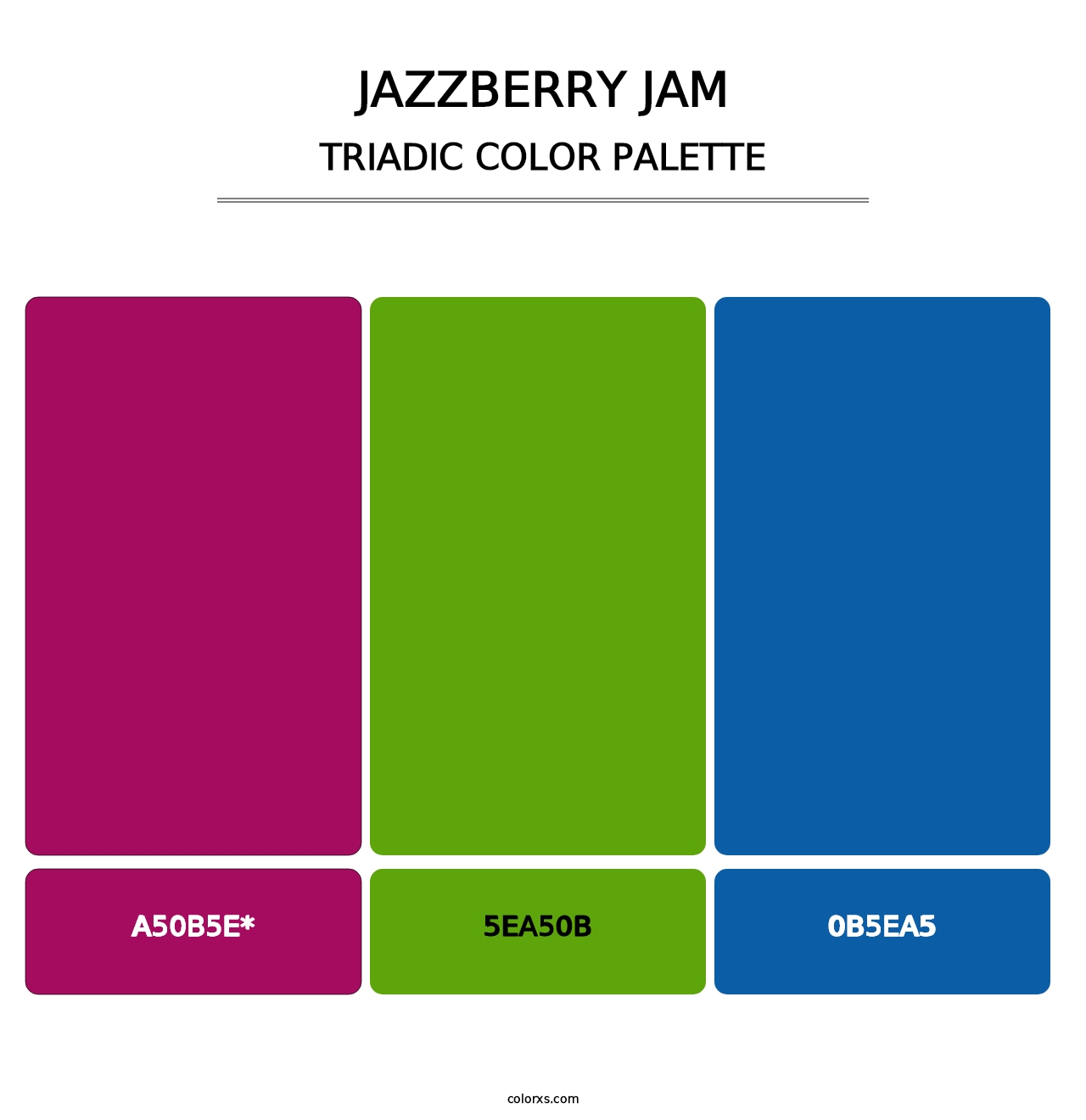 Jazzberry jam - Triadic Color Palette