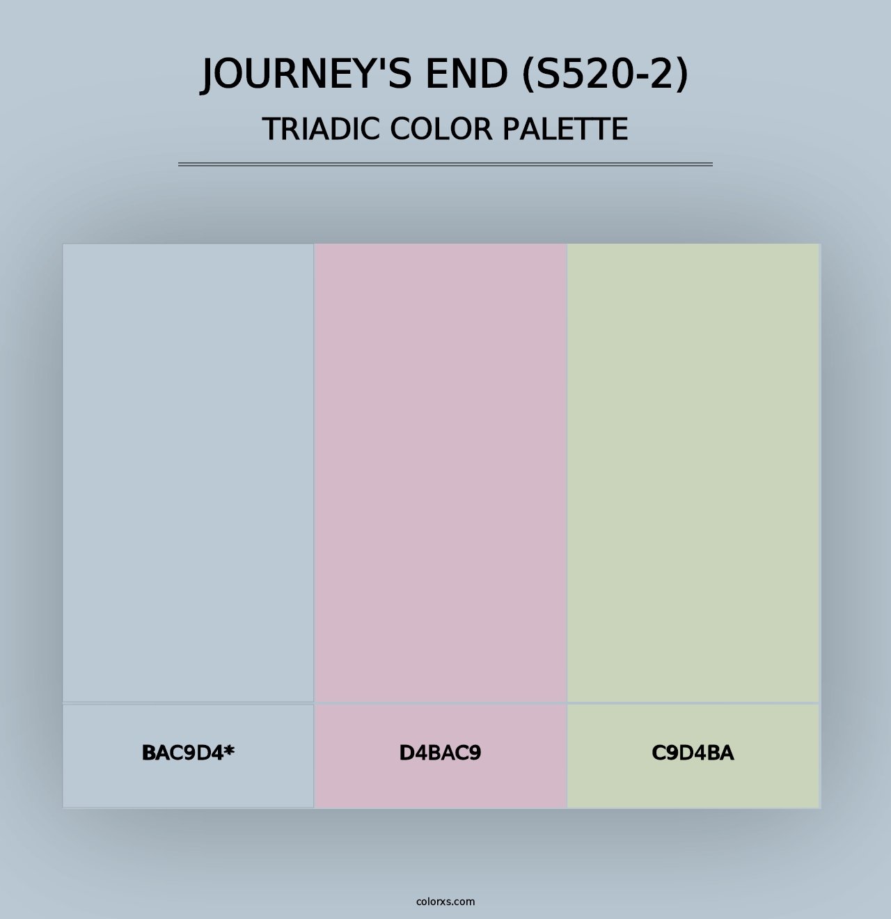 Journey'S End (S520-2) - Triadic Color Palette