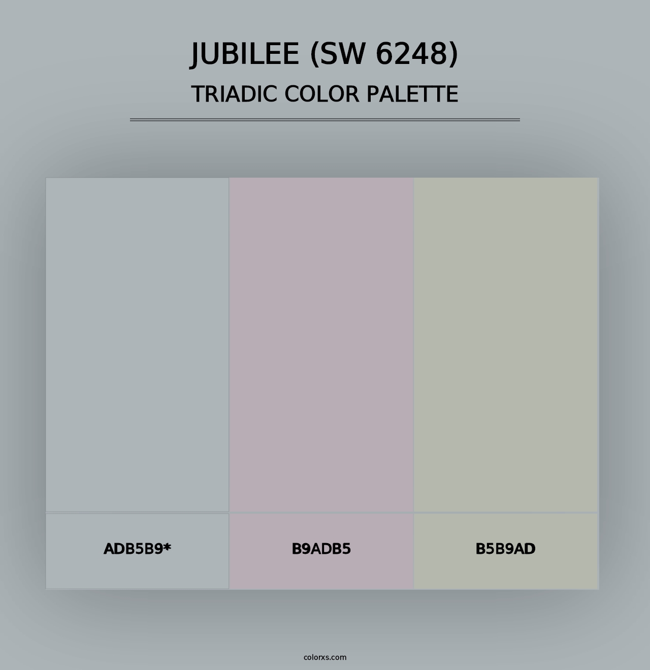 Jubilee (SW 6248) - Triadic Color Palette