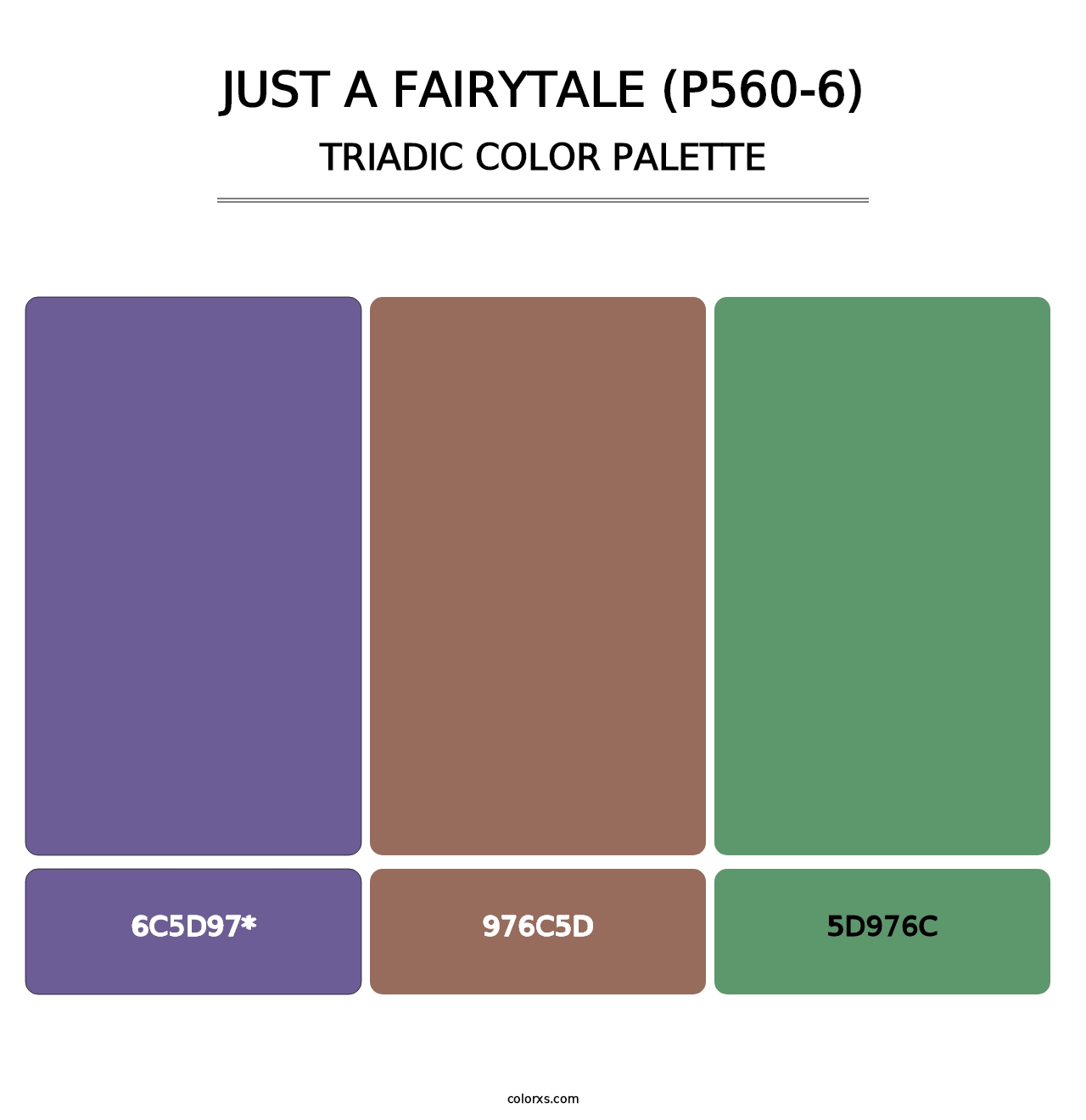 Just A Fairytale (P560-6) - Triadic Color Palette