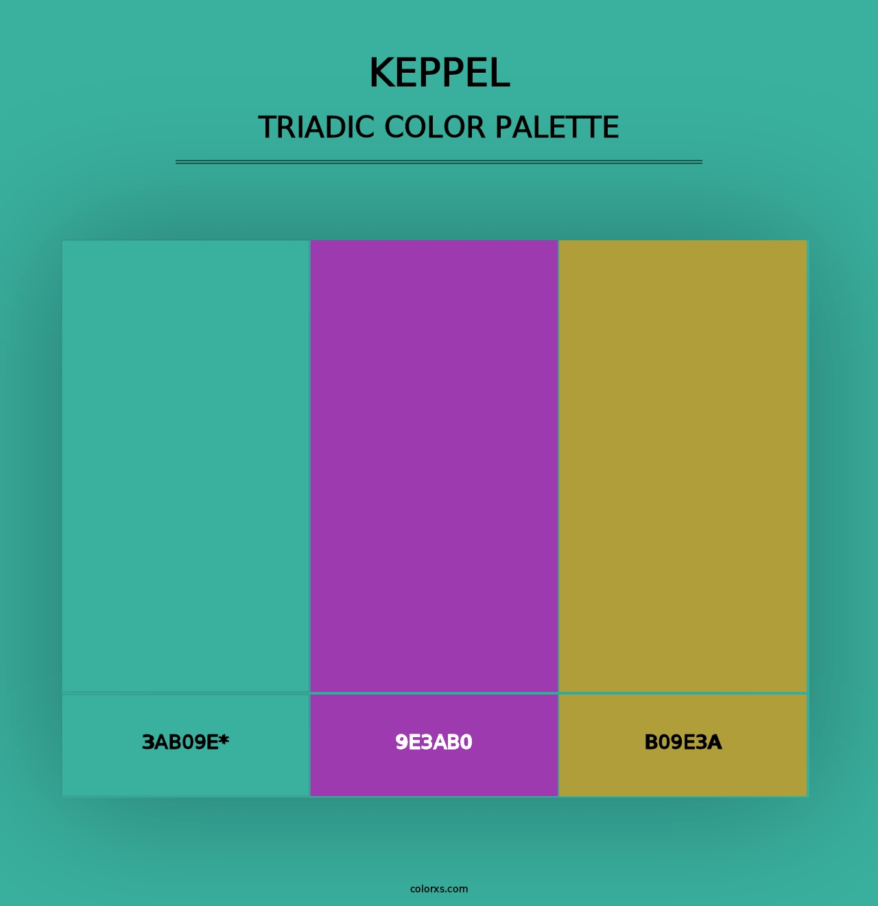 Keppel - Triadic Color Palette