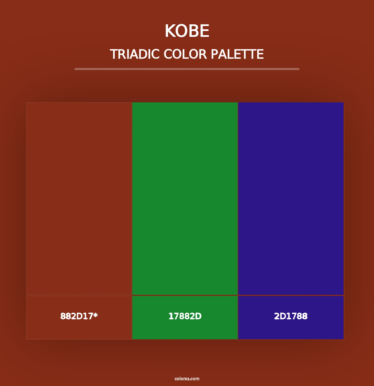 Kobe - Triadic Color Palette