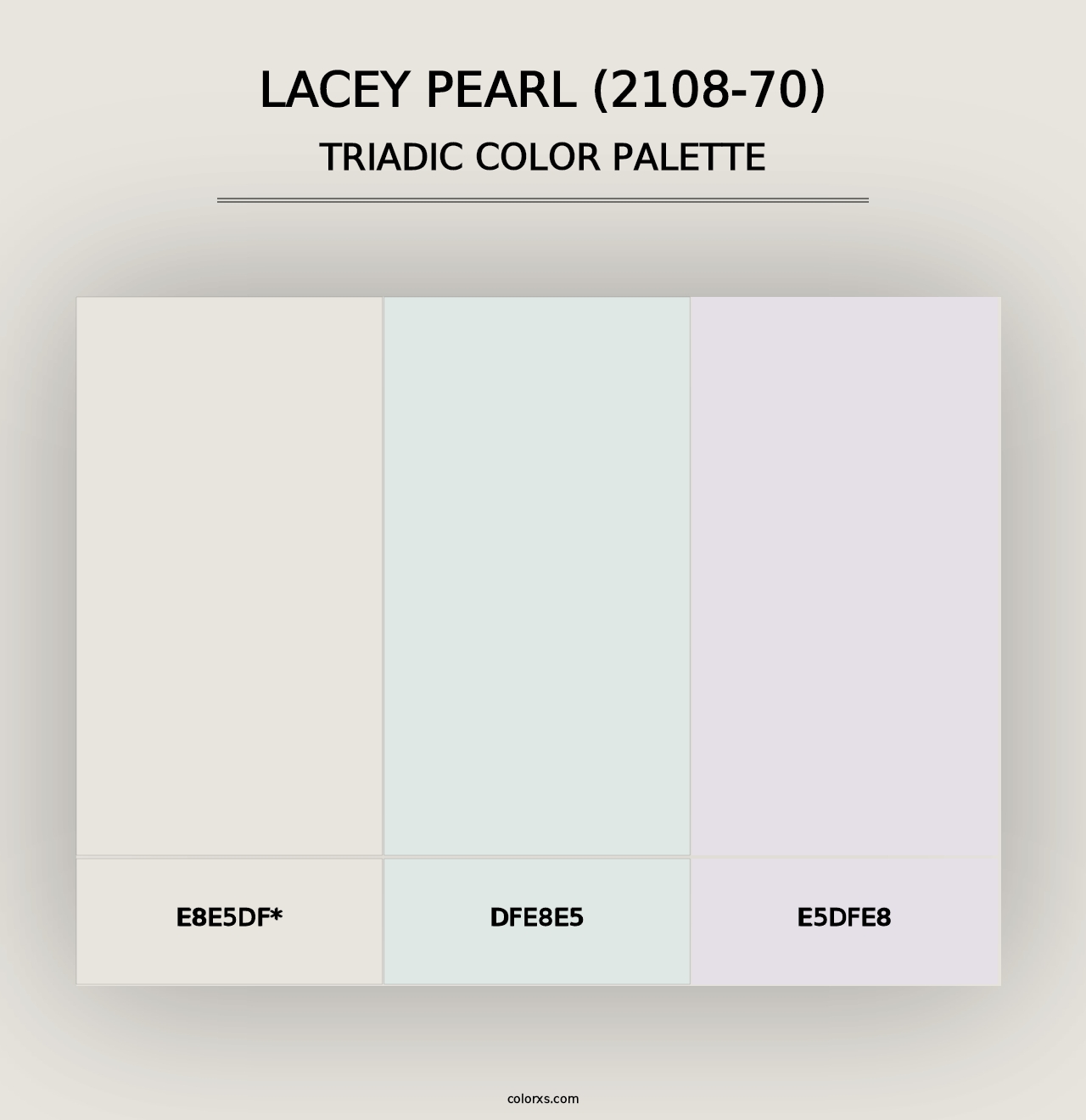 Lacey Pearl (2108-70) - Triadic Color Palette