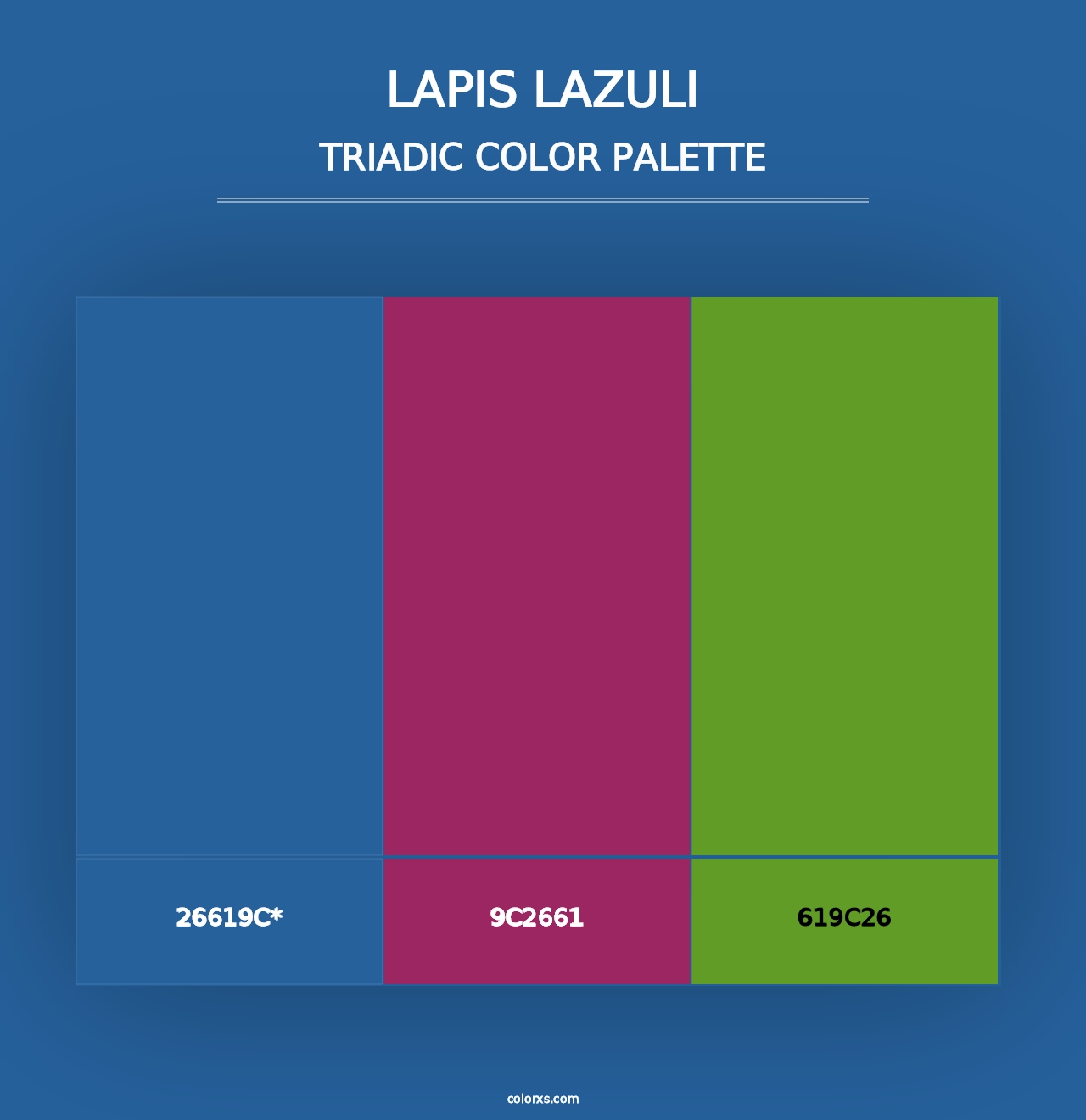 Lapis Lazuli - Triadic Color Palette