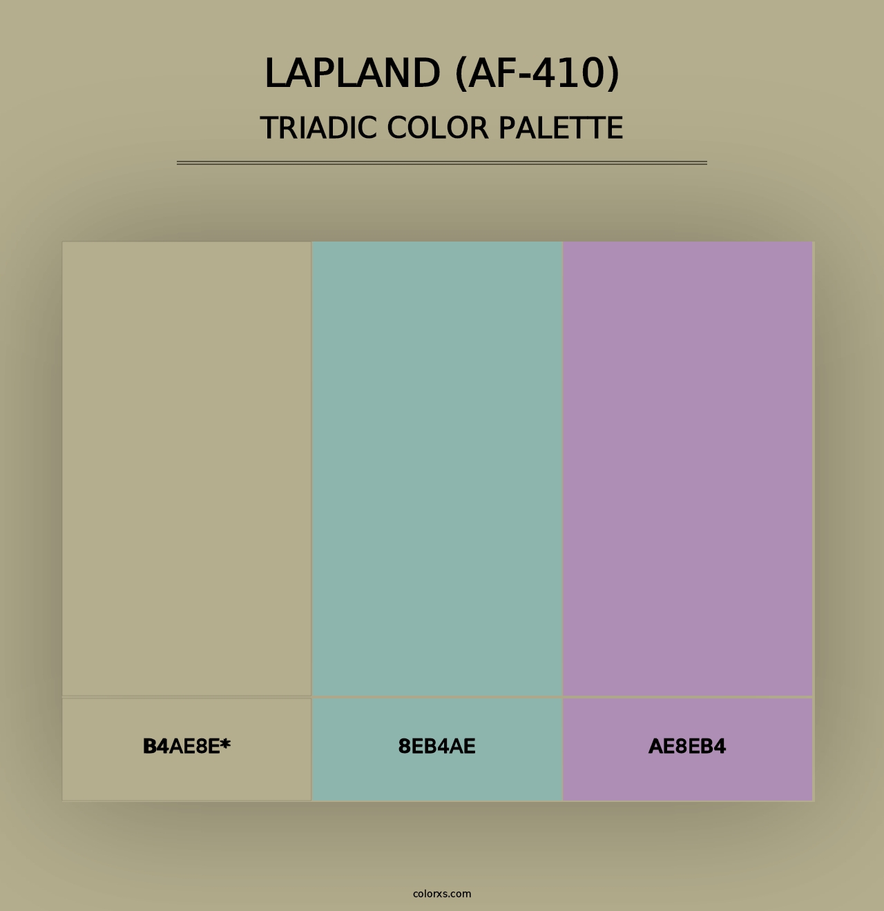 Lapland (AF-410) - Triadic Color Palette