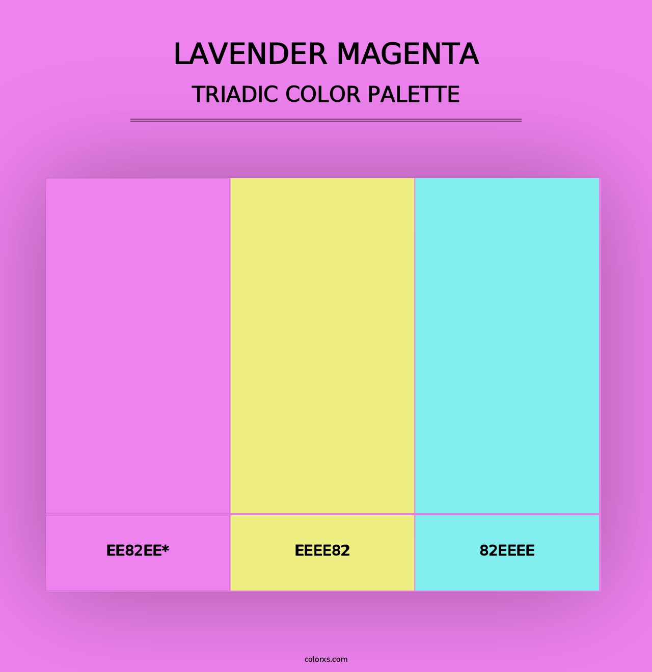 Lavender Magenta - Triadic Color Palette