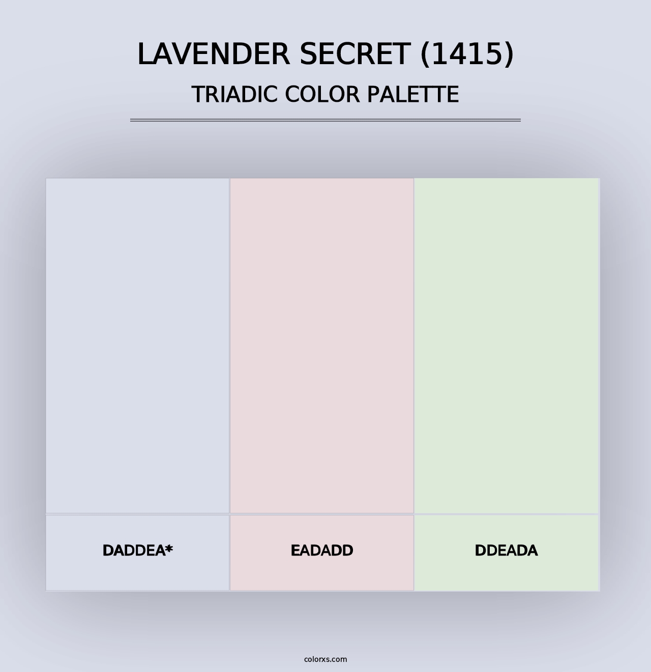 Lavender Secret (1415) - Triadic Color Palette