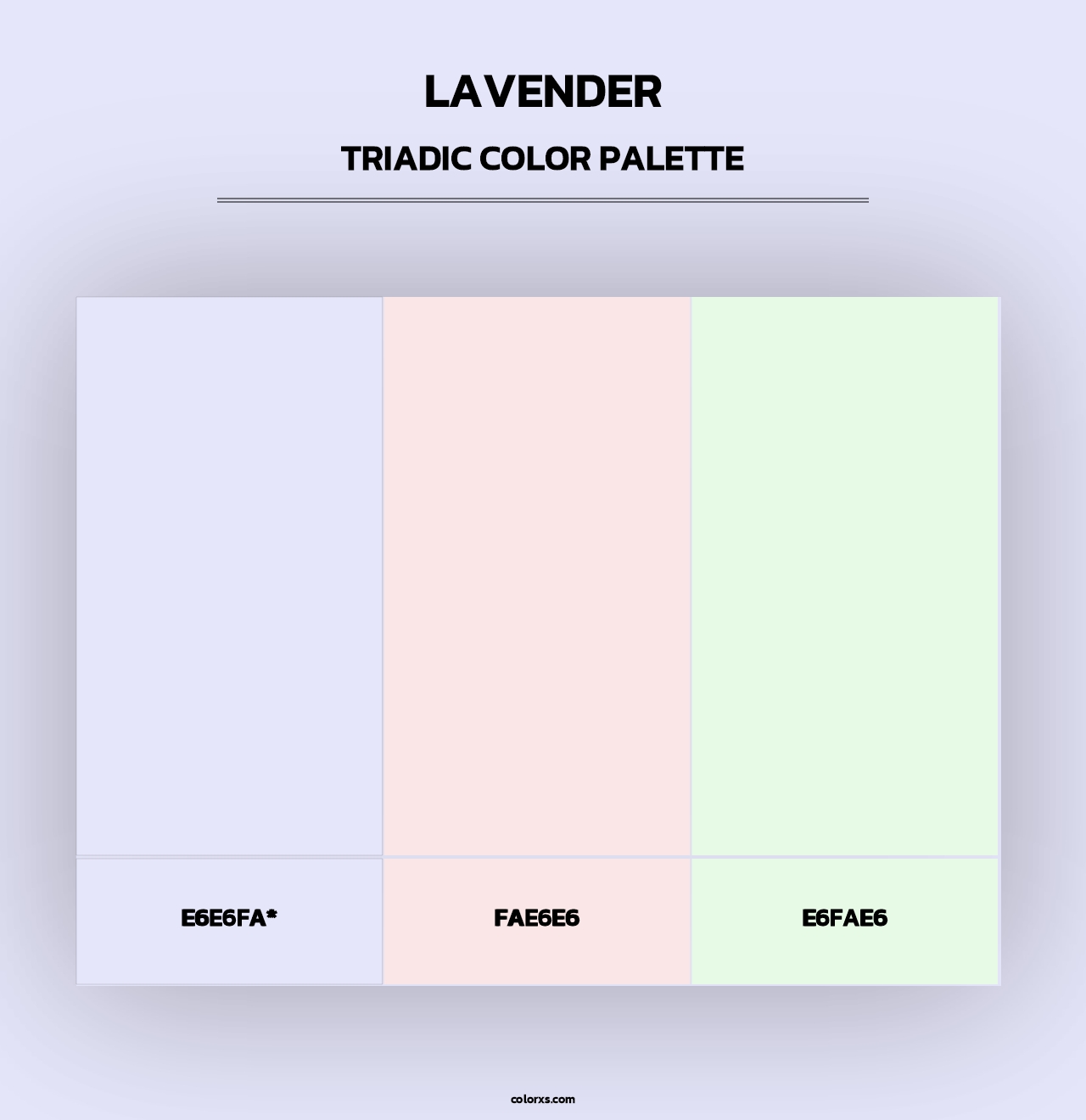 Lavender - Triadic Color Palette