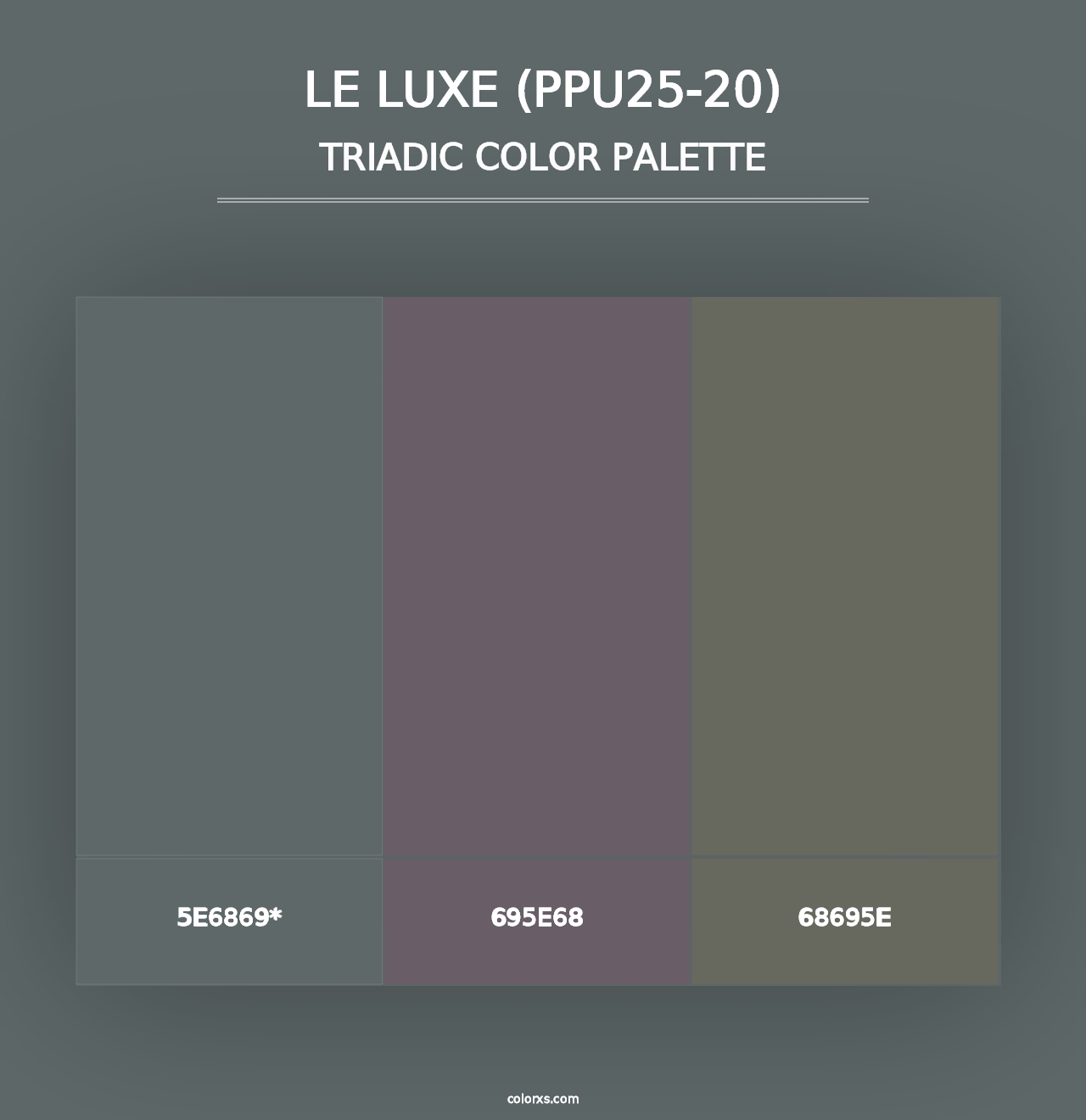 Le Luxe (PPU25-20) - Triadic Color Palette