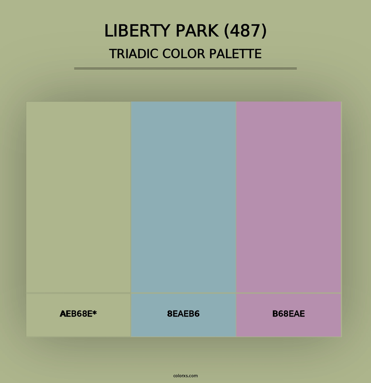 Liberty Park (487) - Triadic Color Palette