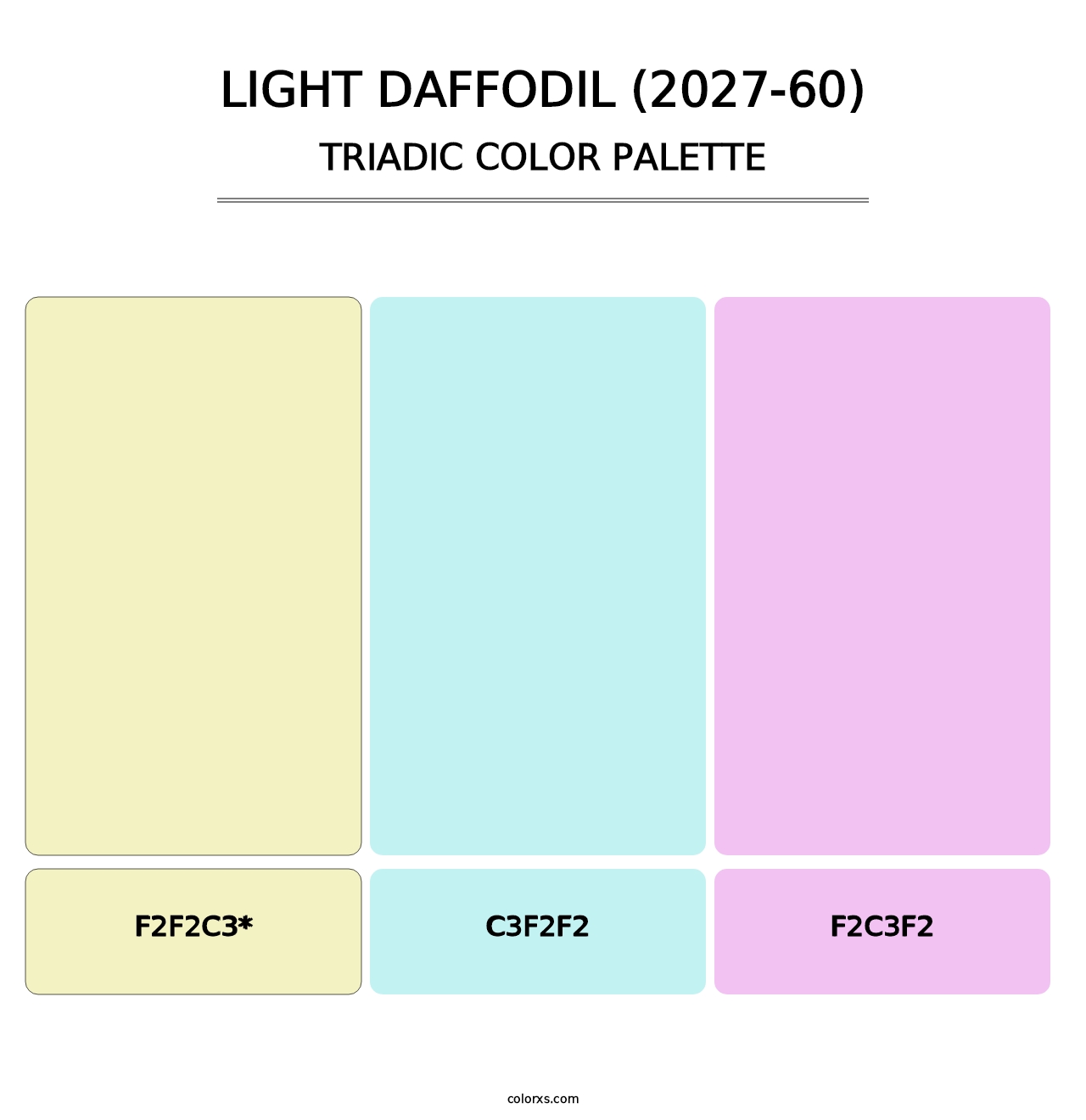 Light Daffodil (2027-60) - Triadic Color Palette