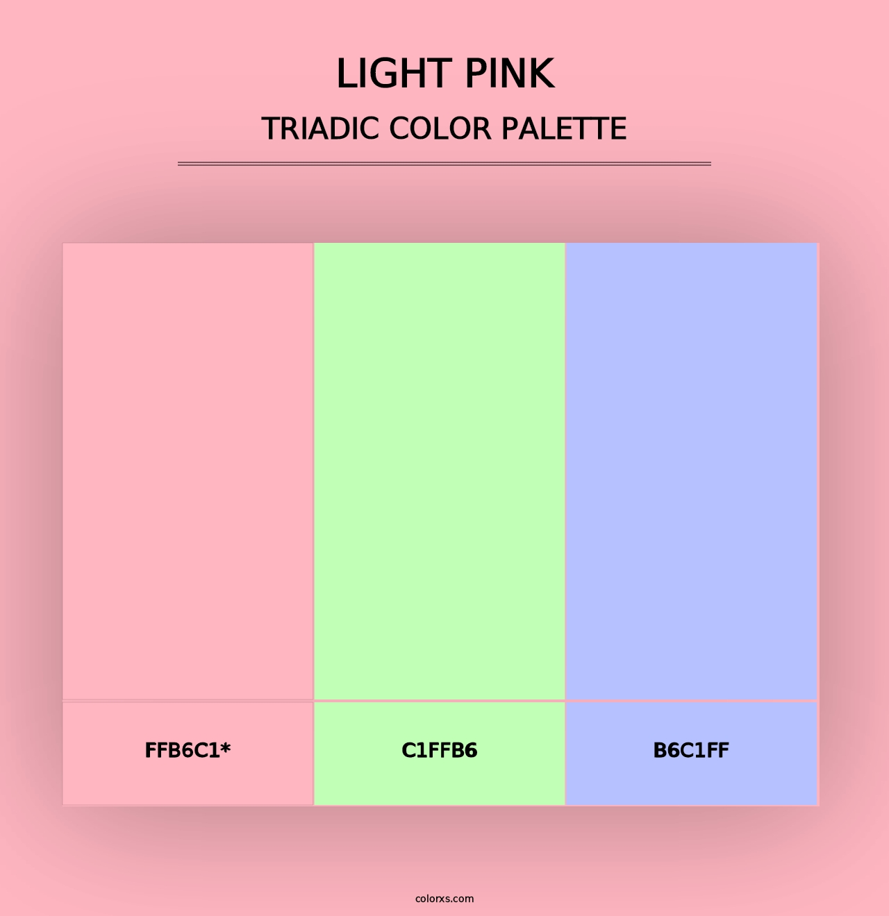 Light Pink - Triadic Color Palette