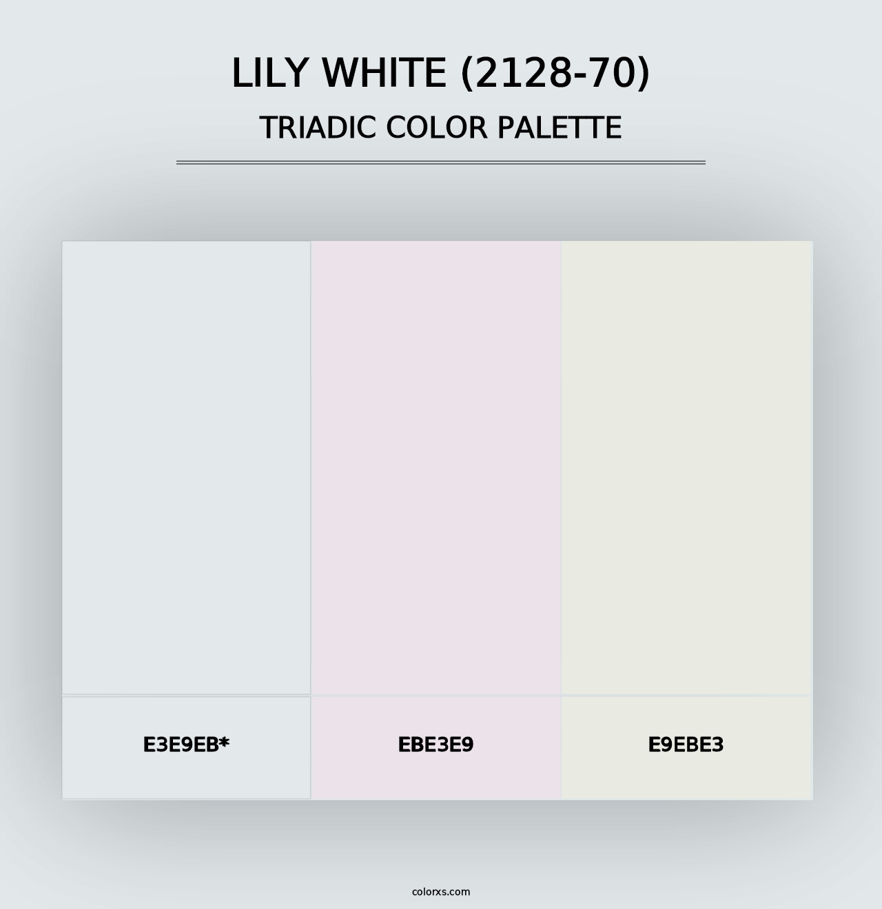 Lily White (2128-70) - Triadic Color Palette