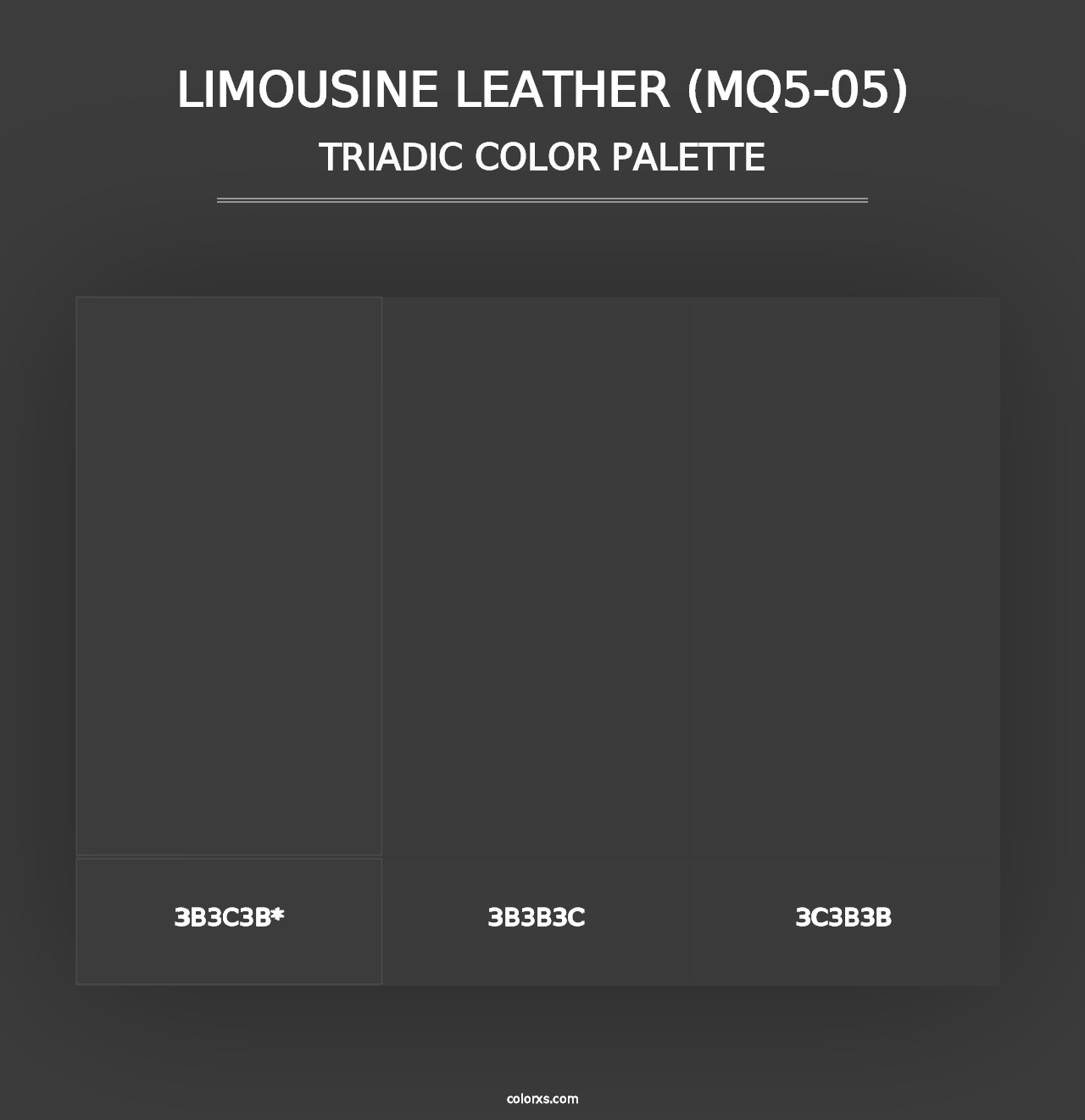 Limousine Leather (MQ5-05) - Triadic Color Palette