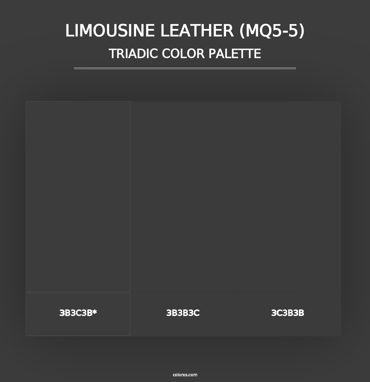 Limousine Leather (MQ5-5) - Triadic Color Palette