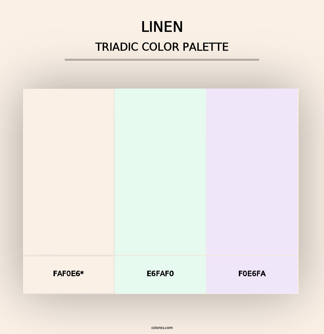 Linen - Triadic Color Palette